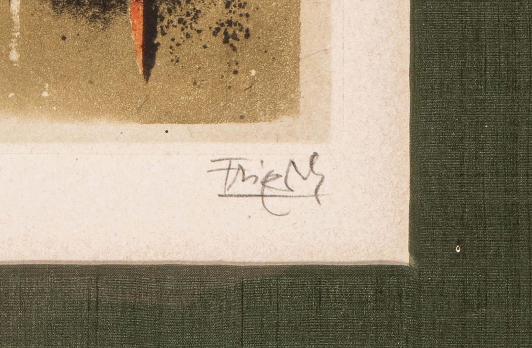 Detail a: Friedländer, Johnny, 1912-1992, Konvolut aus 2 Farbaquatintaradierungen, je handsign., num. e.a. und 59/95, je unter Glas gerahmt, ca. 57x43cm, ca. ...