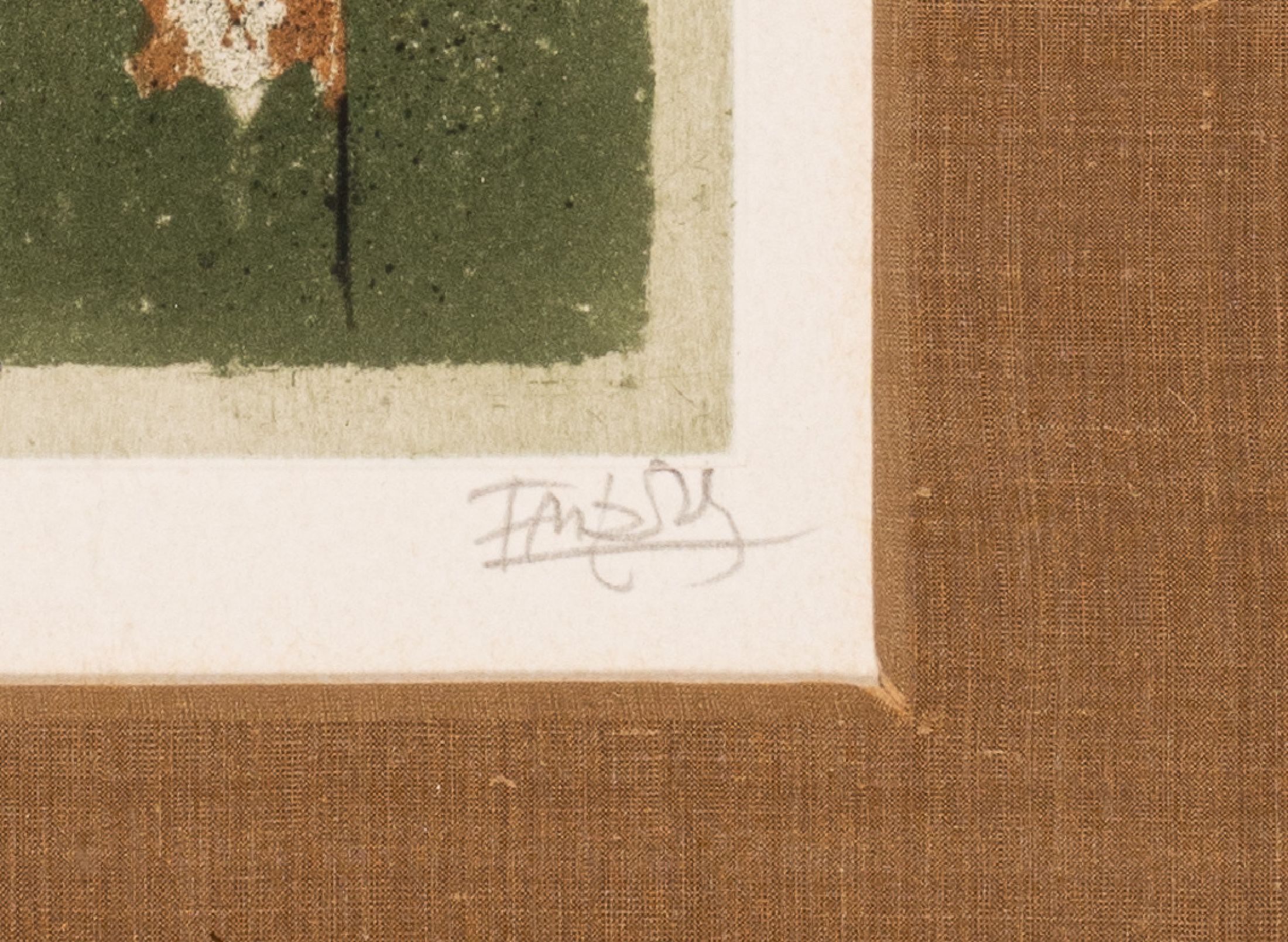 Detail c: Friedländer, Johnny, 1912-1992, Konvolut aus 2 Farbaquatintaradierungen, je handsign., num. e.a. und 59/95, je unter Glas gerahmt, ca. 57x43cm, ca. ...