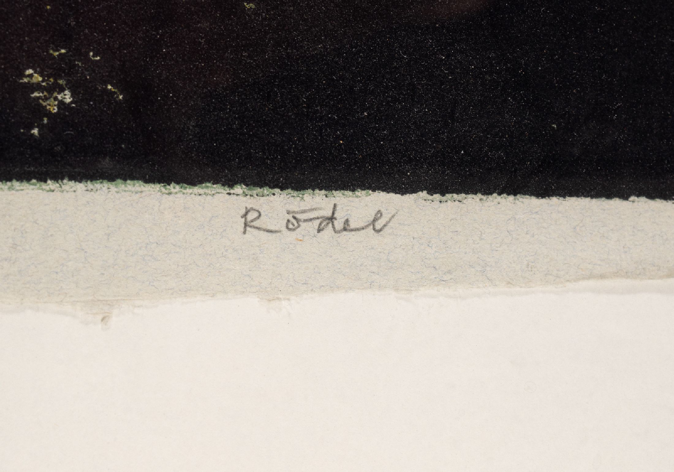 Detail a: Karl Rödel, 1907 Neu Isenburg - 1982 Mannheim, Lithographie, Frau mit Blumenstrauß, handsigniert, ca. 63 x 48 cm, l. Verfärbungen bzw. ...