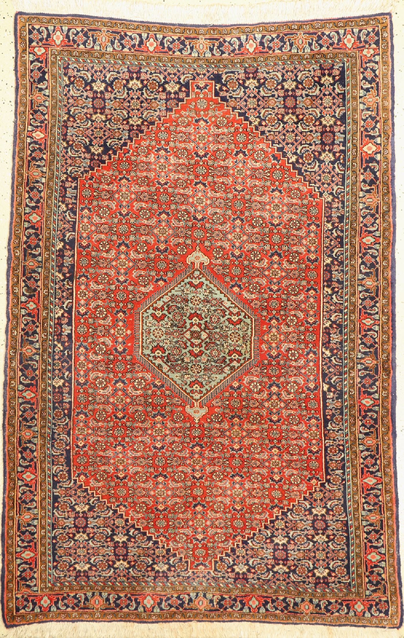 Bidjar Kork fein, Persien, um 1960, Korkwolle, ca. 177 x 117 cm, EHZ: 1-2