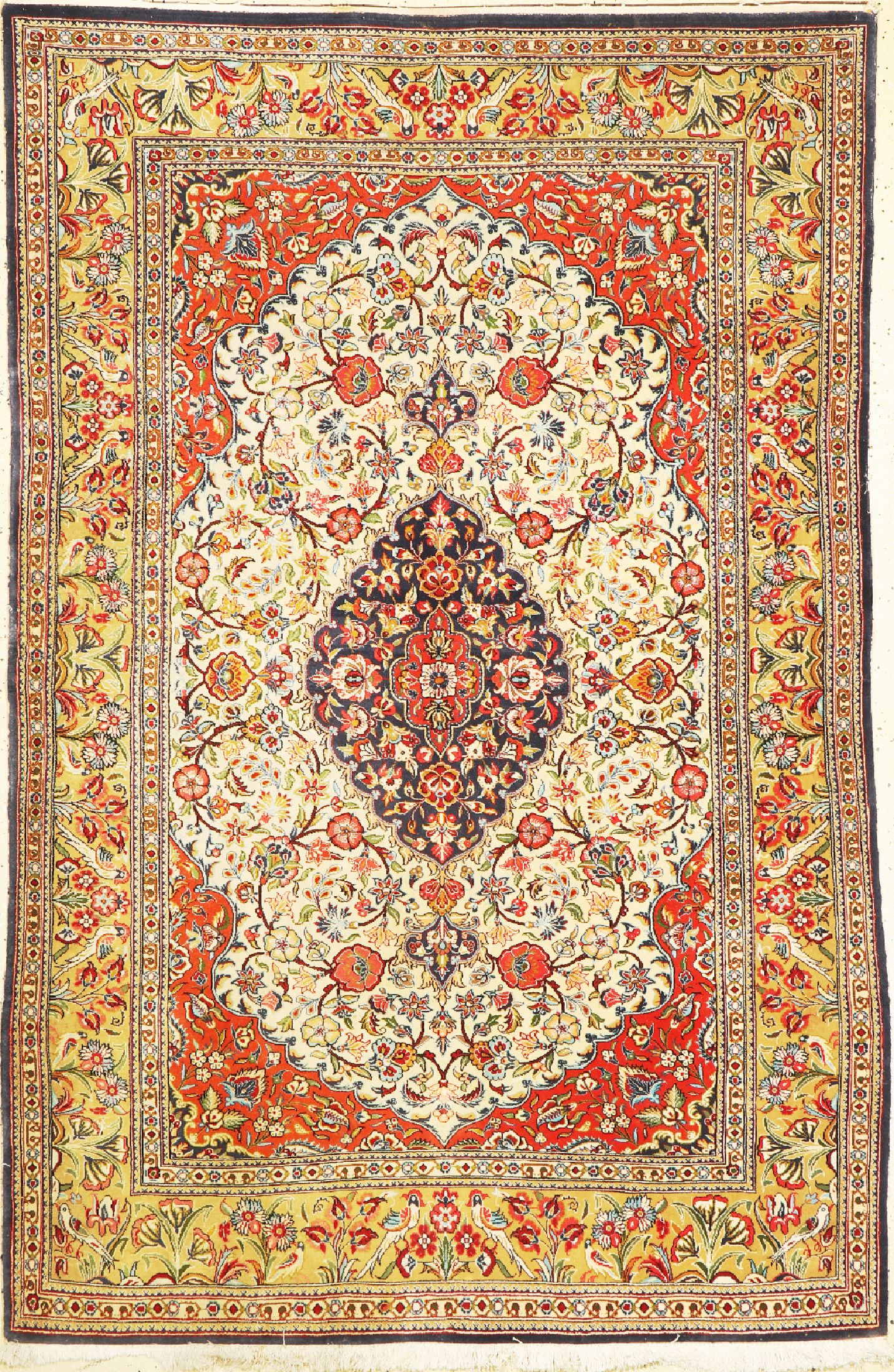 Ghom Kork, Persien, um 1960, Korkwolle, ca.210 x 140 cm, EHZ: 1-2