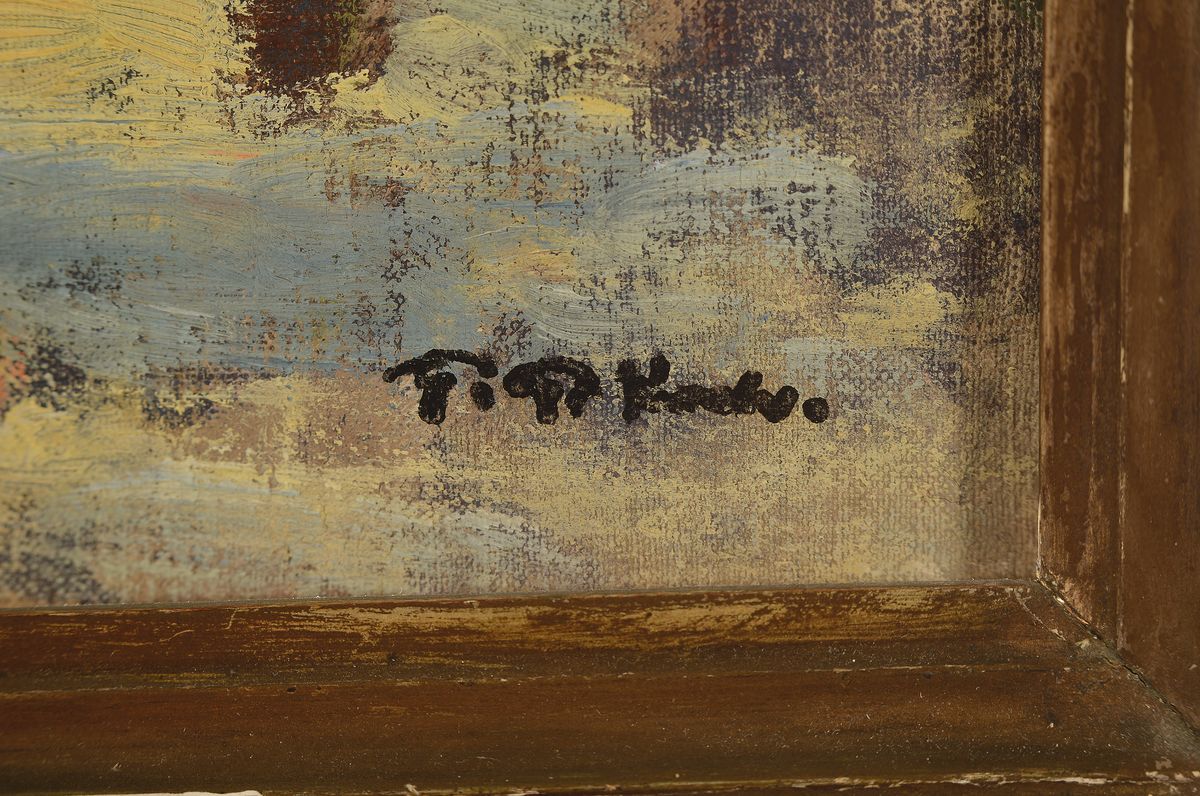 Detail a: Friedrich Ferdinand Koch, 1863-1923 Landau, Studium an den Akademien Karlsruhe und Dresden, lebte in München und 14 Jahre in Belgien, bevor er sich ...