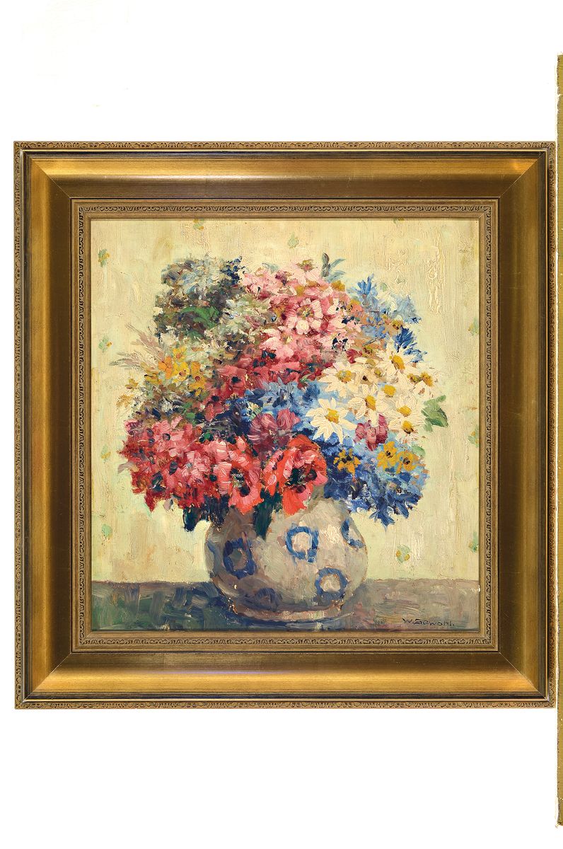 Detail k: Waldemar Sewohl, 1887 Rostock - 1967 Berlin,Fotografenlehre in Berlin, später Meisterschüler von Wilhelm Blanke, Blumenstillleben, Sommerstrauß in ...