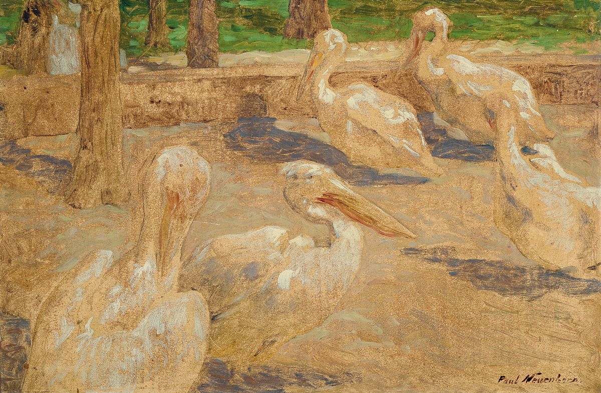 Paul Neuenborn, 1866 Stolberg-1913 München, Studium an der Akademie Düsseldorf, Mitglied im Malkasten, Schüler von Friedrich Fehr in München, ...