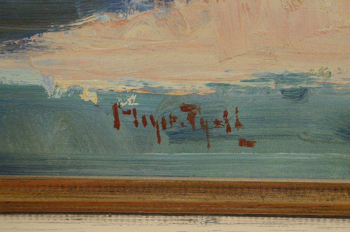 Detail a: Martin Meyer-Pyritz, 1870 Pyritz-1942 Berlin , Studium an der Akademie Berlin, pastoses Blumenstillleben, signiert, Öl/Lwd, Rahmen, 52x59 cm