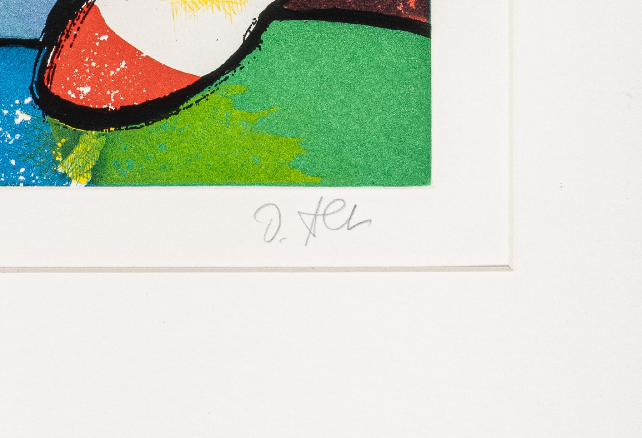 Detail c: Otmar Alt,geb.1940, drei Lithografien, alle num. und handsigniert,a. 62/12, ca. Abb. 33 x 29.5 cm, b. 89/120 , Abb. 24 x 22 cm, c. 50/100, dat. 72, ...
