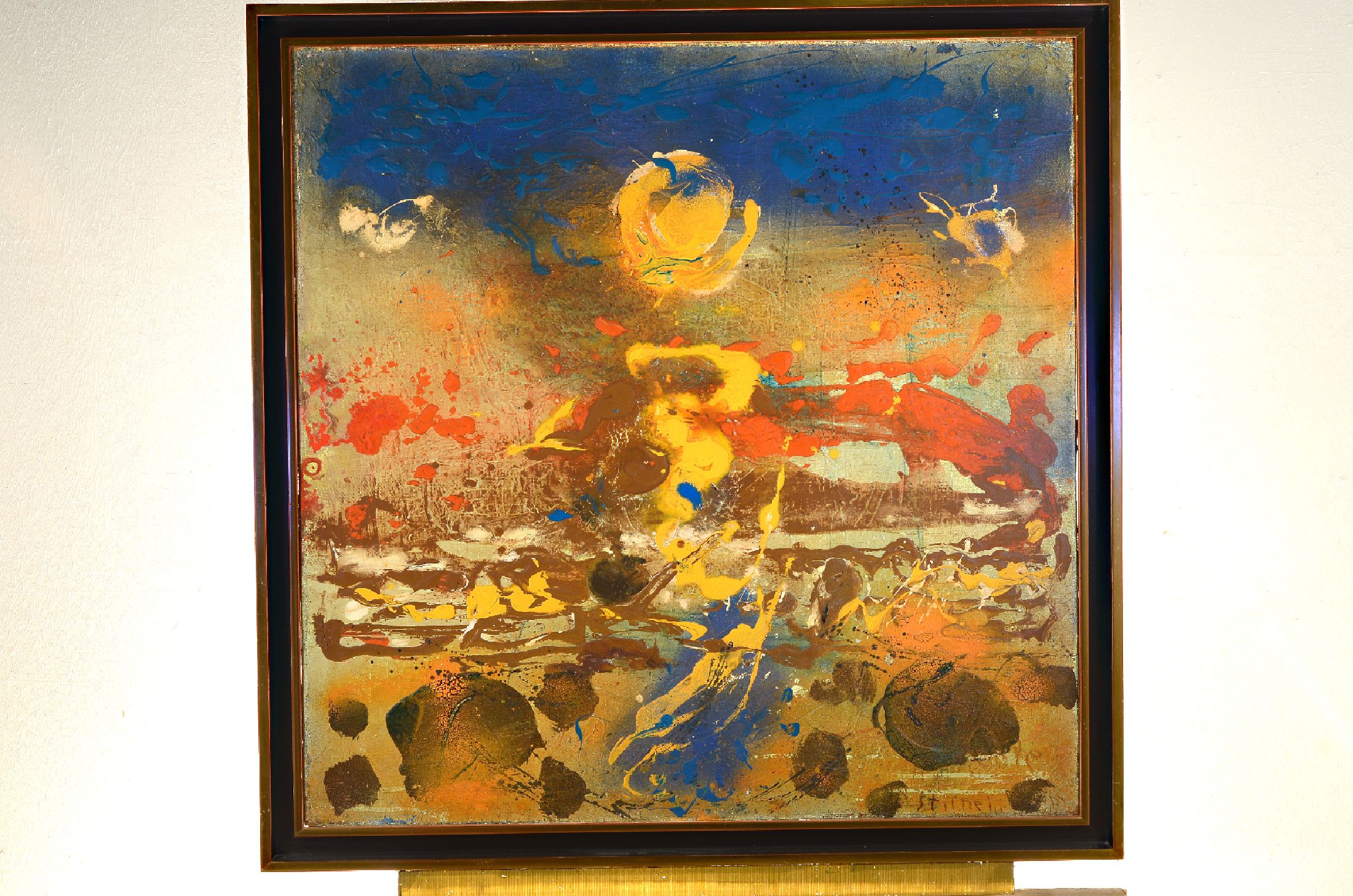 Rudi Baerwind, 1910-1982 Mannheim, Studium an den Akademien Berlin, München und Paris, war Schüler von Fernand Leger, hier: Gestirne im Raum, aus ...