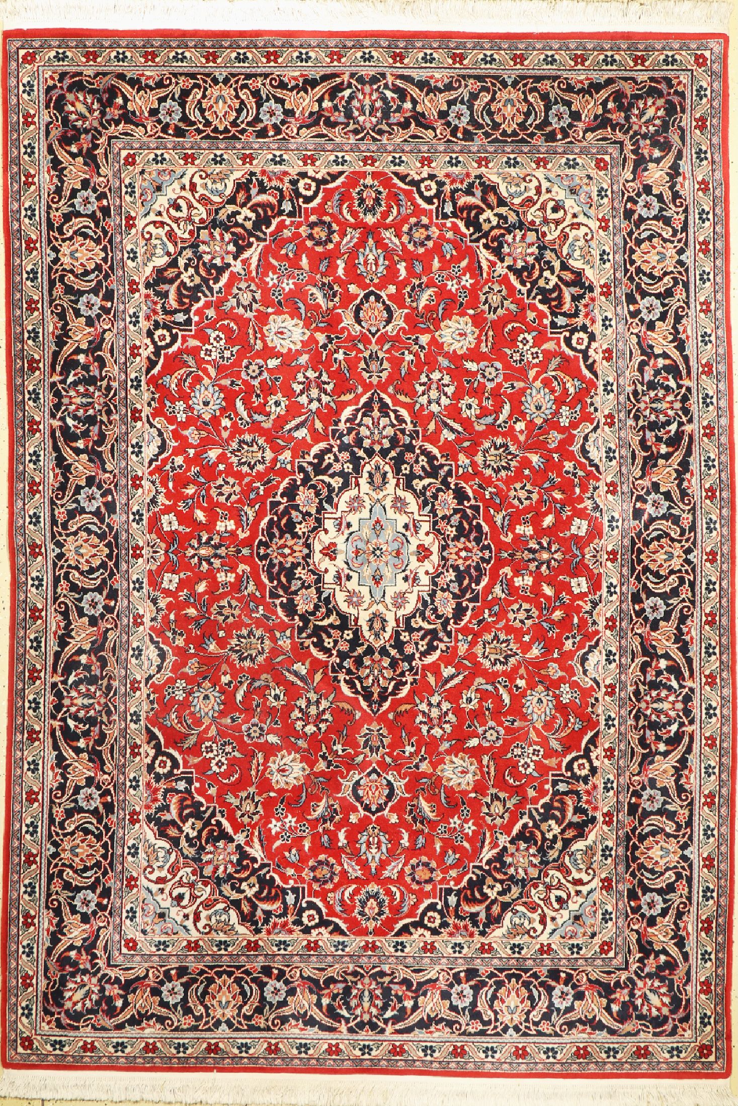 Keschan, China, ca. 50 Jahre, Wolle auf Baumwolle, ca. 245 x 170 cm, EHZ: 1-2