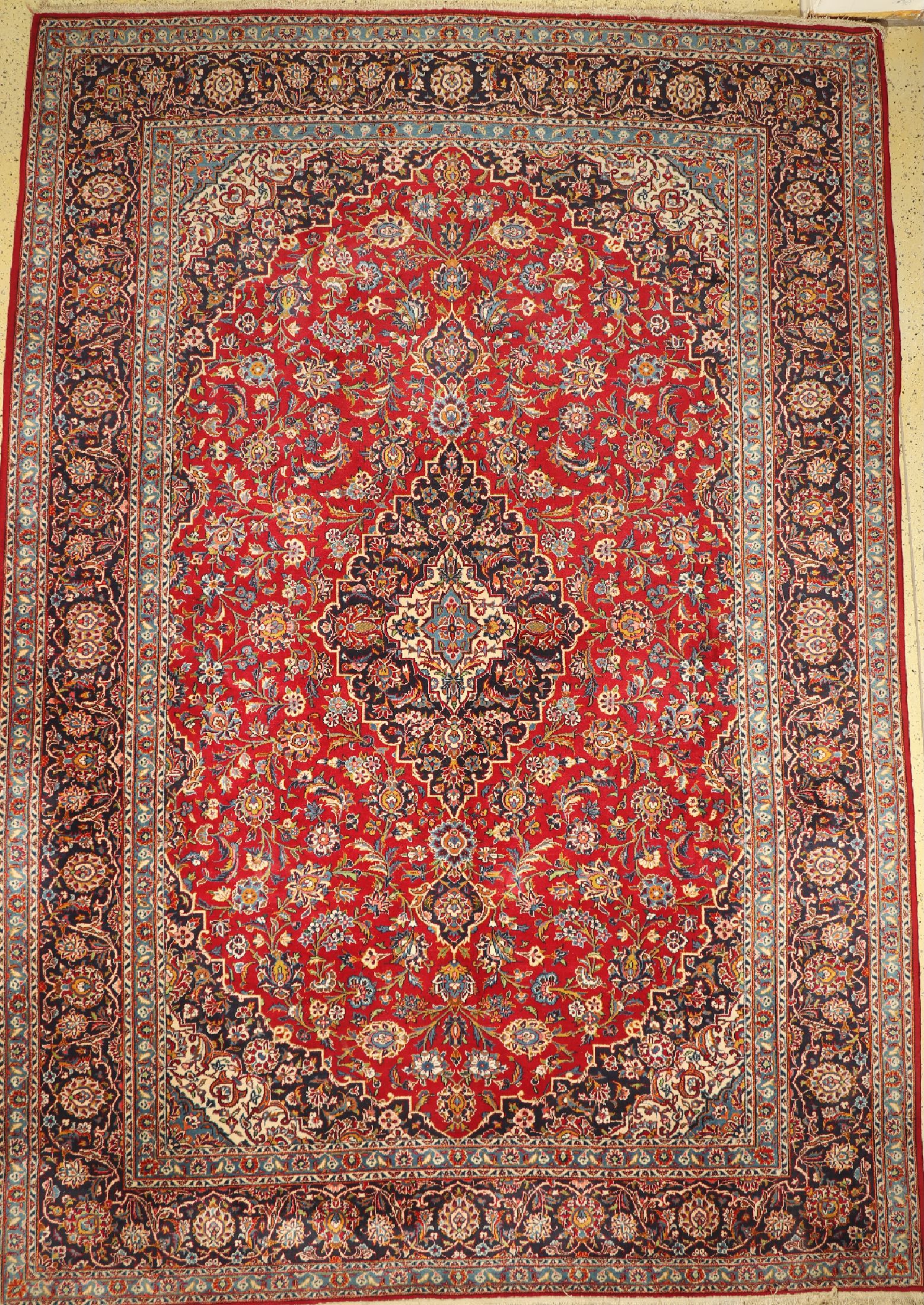 Keschan, Persien, ca. 60 Jahre, Wolle auf Baumwolle, ca. 430 x 300 cm, EHZ: 2
