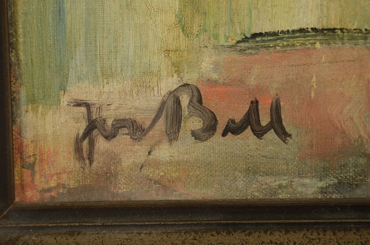 Detail a: Josef Bell, 1891 Köln-1935, Studium an den Akademien Berlin und Düsseldorf, Mitglied der Rheinischen Sezession, Blumenstillleben, Öl/Lwd, sign., ...