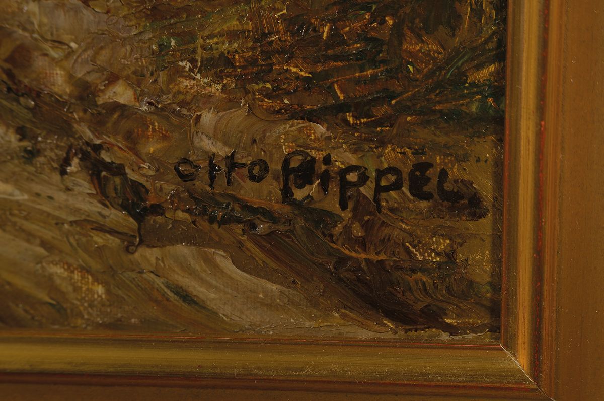 Detail a: Otto Pippel, 1878 Lodz - 1960 Planegg, Studium 1905-08 an den Akademien Karlsruhe u. Dresden, nachhaltig beeinflusst durch den frz. Impressionismus, ...