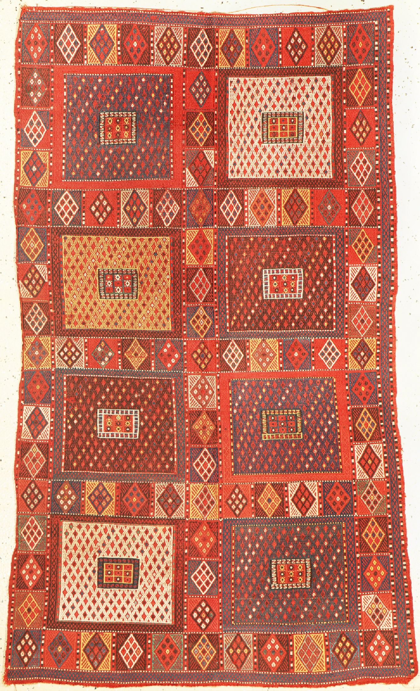 Kaukasischer Verneh antik, Kaukasus, 19.Jhd, Wolle auf Wolle, ca. 163 x 100 cm, EHZ: 2-3