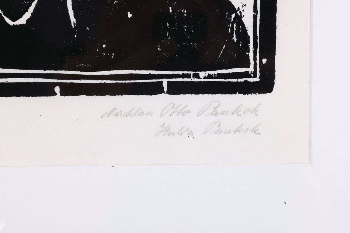 Detail c: Otto Pankok, 1893 Mühlheim - 1966 Wesel, Holzschnitt, bez. Nachlass Otto Pankok, Hertha Pankok, ca. 24.5 x 20.5 cm, unter Glas,Rahmen