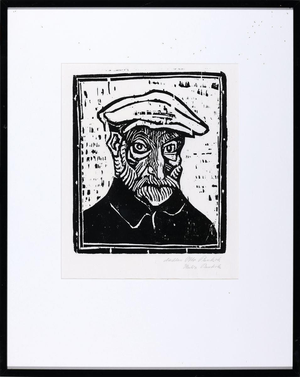 Detail k: Otto Pankok, 1893 Mühlheim - 1966 Wesel, Holzschnitt, bez. Nachlass Otto Pankok, Hertha Pankok, ca. 24.5 x 20.5 cm, unter Glas,Rahmen