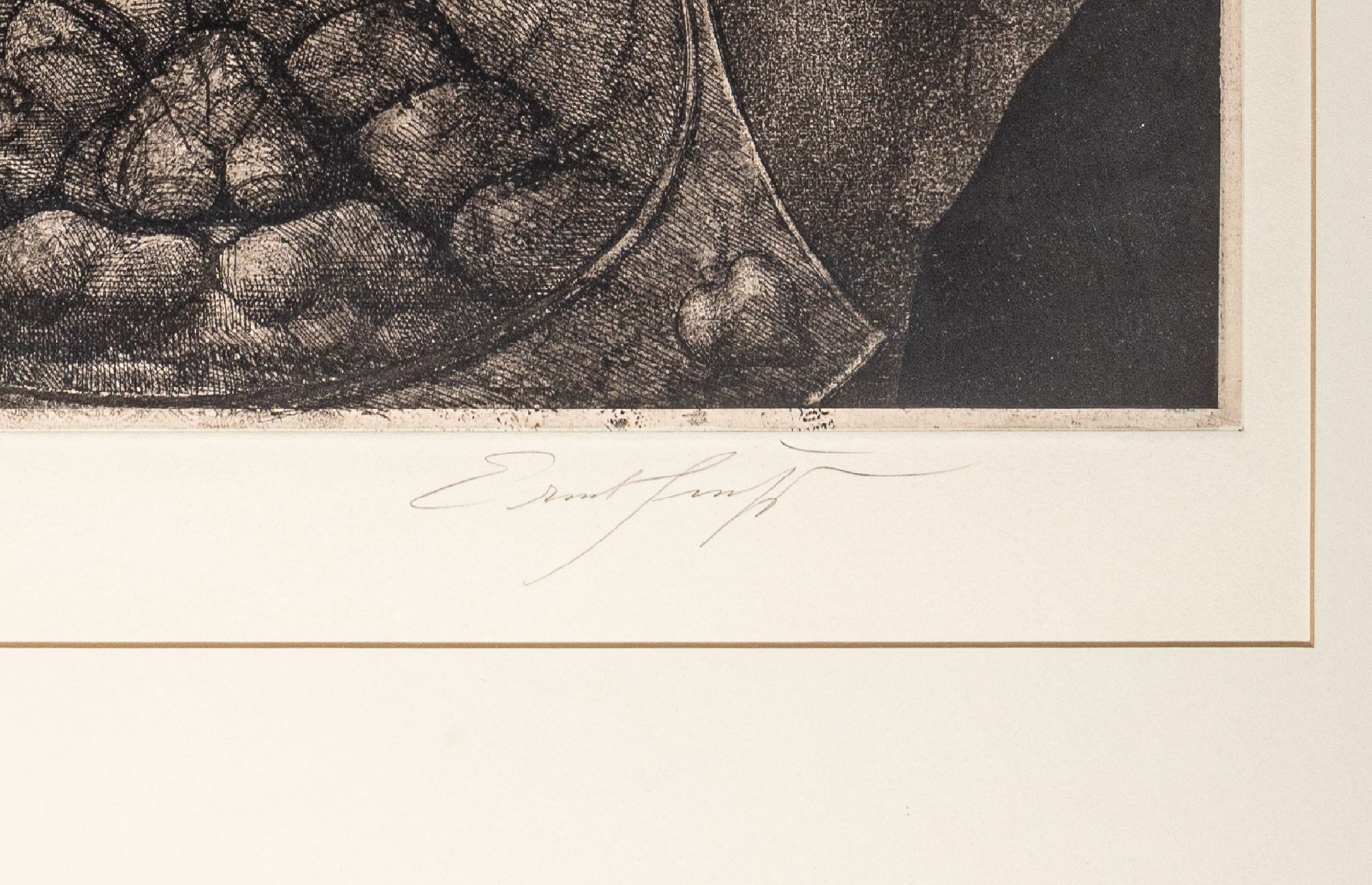Detail a: Ernst Fuchs,1930-2015, Toilette der Venus, handsigniert, Radierung, 69/100, Plattenmaß ca. 66 x 50 cm, unter Glas, PP, Rahmen: 111 x 91 cm