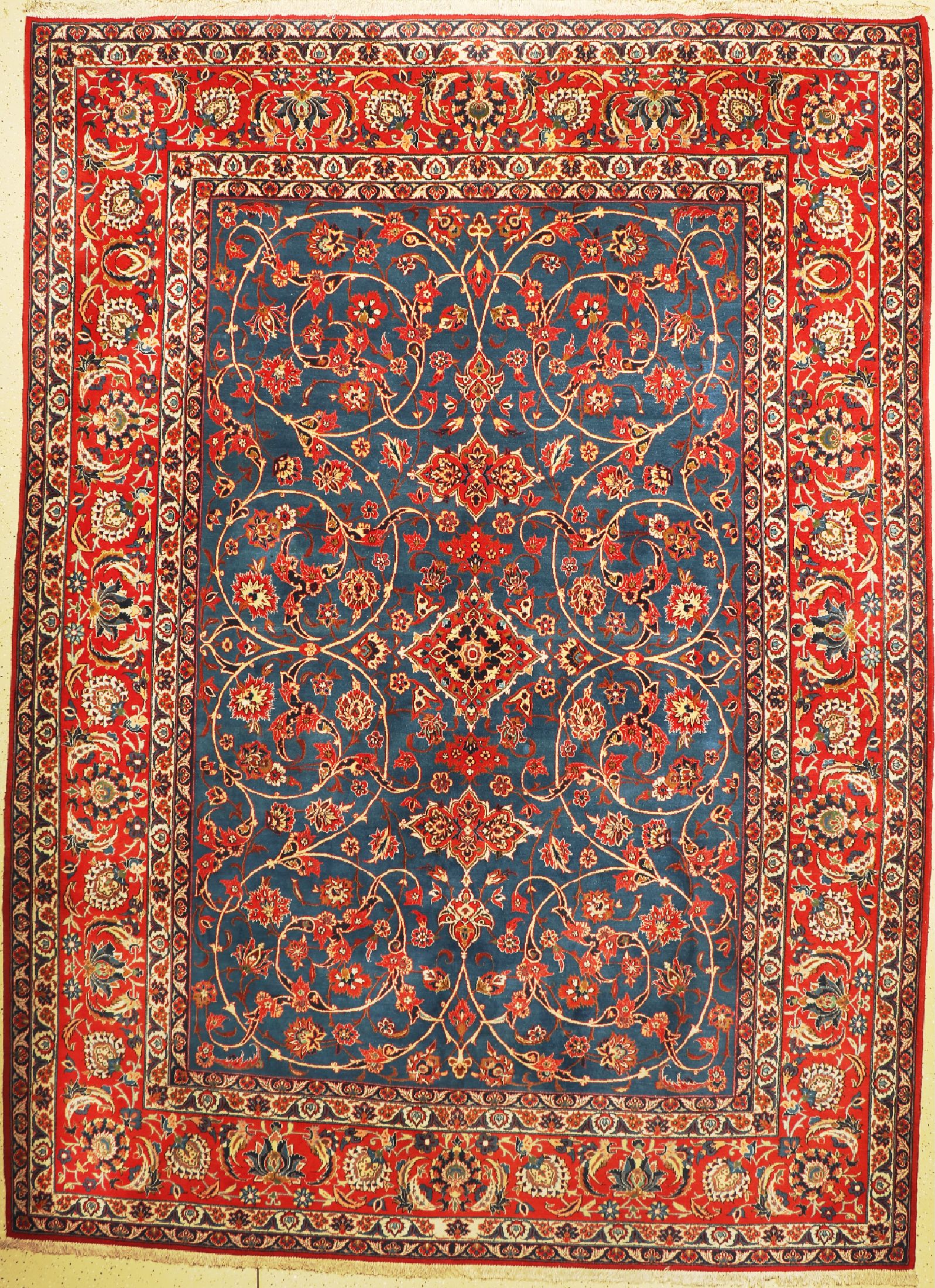 Najafabad, Persien, um 1950, Wolle auf Baumwolle, ca. 395 x 290 cm, EHZ: 1-2
