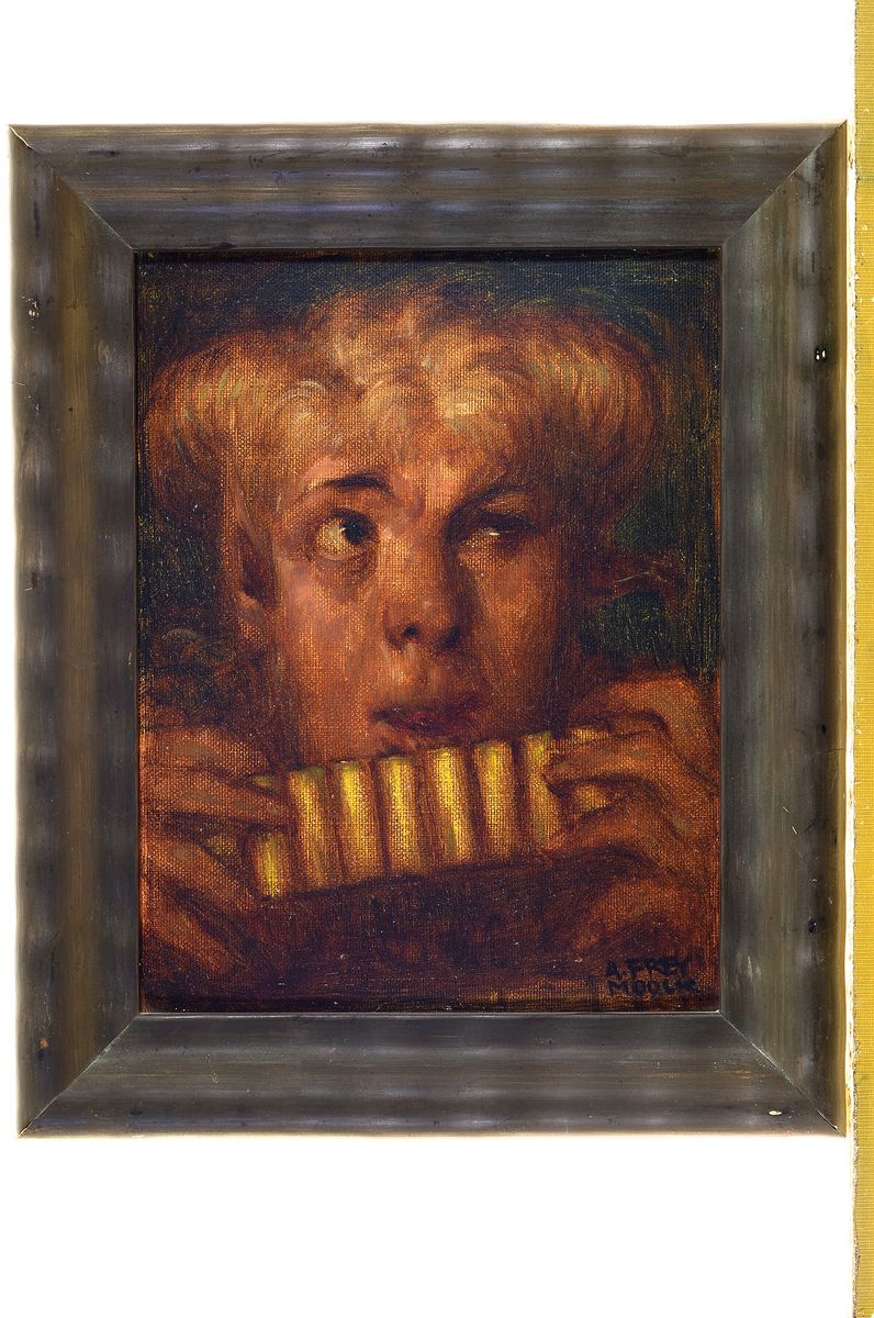 Detail k: Adolf Frey-Moock, 1881 Jons/St.Gallen - 1954 Steinbrunn, Ausbildung an der Gewerbeschule St. Gallen u. Lehre als Dekorations- u. Kirchenmaler, ab ...