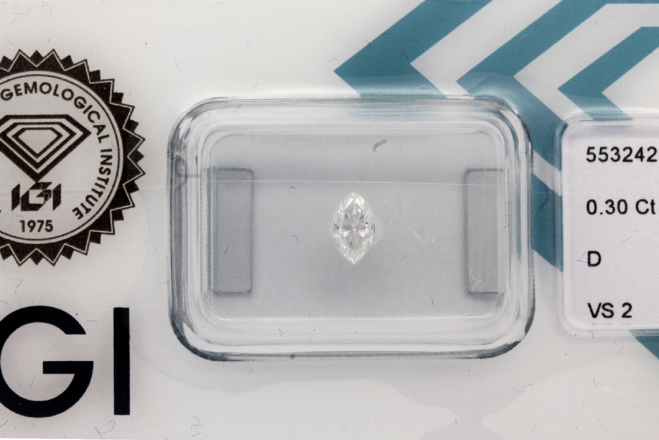 Diamant-Navettes 0.30 ct hochfeines Weiß D/vs2, verschweißt, IGI Expertise