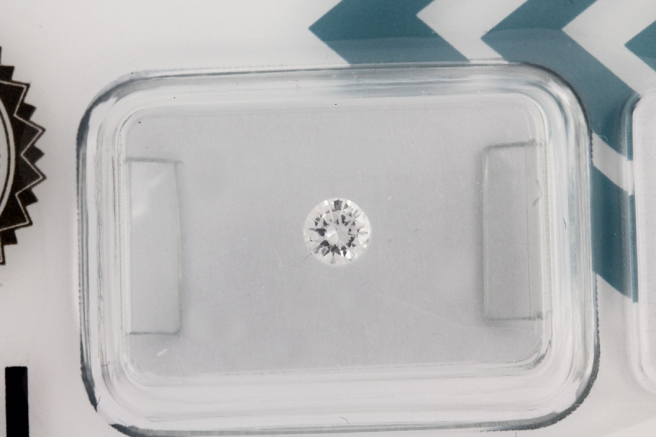 Brillant 0.20 ct hochfeines Weiß D/si2, verschweißt, IGI Expertise