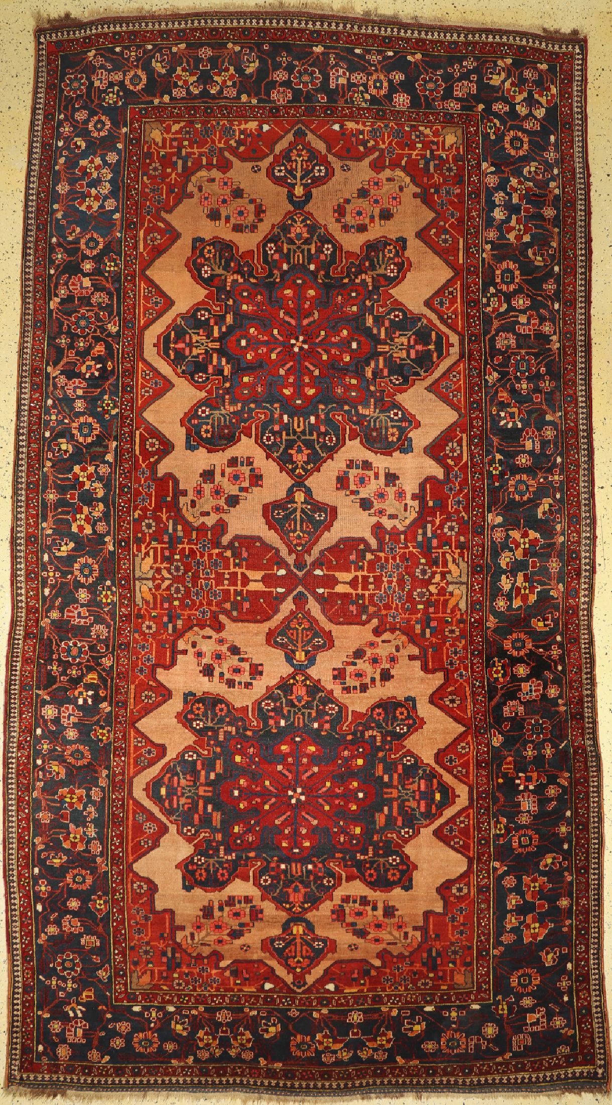 Ghaschgai antik, Persien, um 1900, Wolle auf Wolle, ca. 405 x 205 cm, EHZ: 3