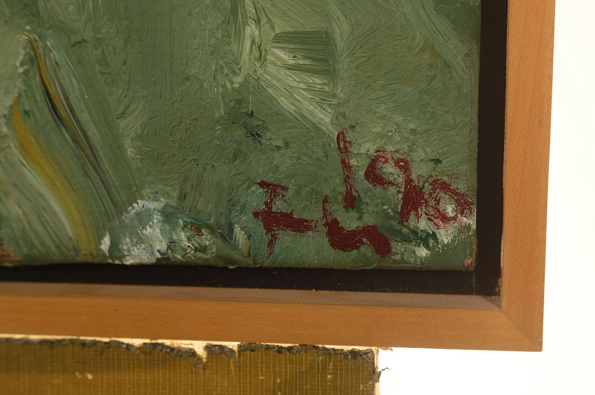 Detail a: Klaus Fußmann, geb. 1938 Velbert, "Sonnenhut und Margeriten im Garten Gelting", handsigniert, ÖL/Lwd, datiert 1990,75,5 x 85 cm, Rahmen, ...