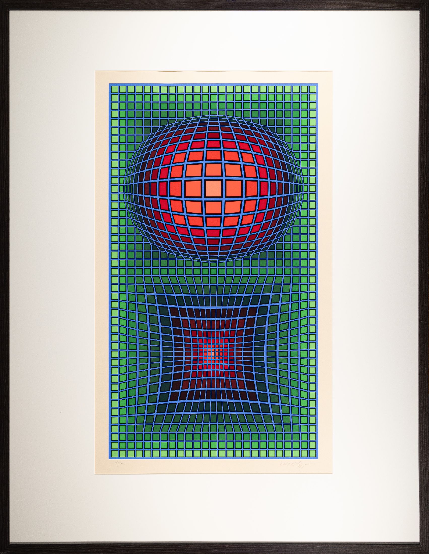 Victor Vasarely, 1908 - 1997, Farbsiebdruck auf festem Velin, rechts unten handsigniert und links unten nummeriert 81/250 aus 1981, 115.5 x 71cm, ...
