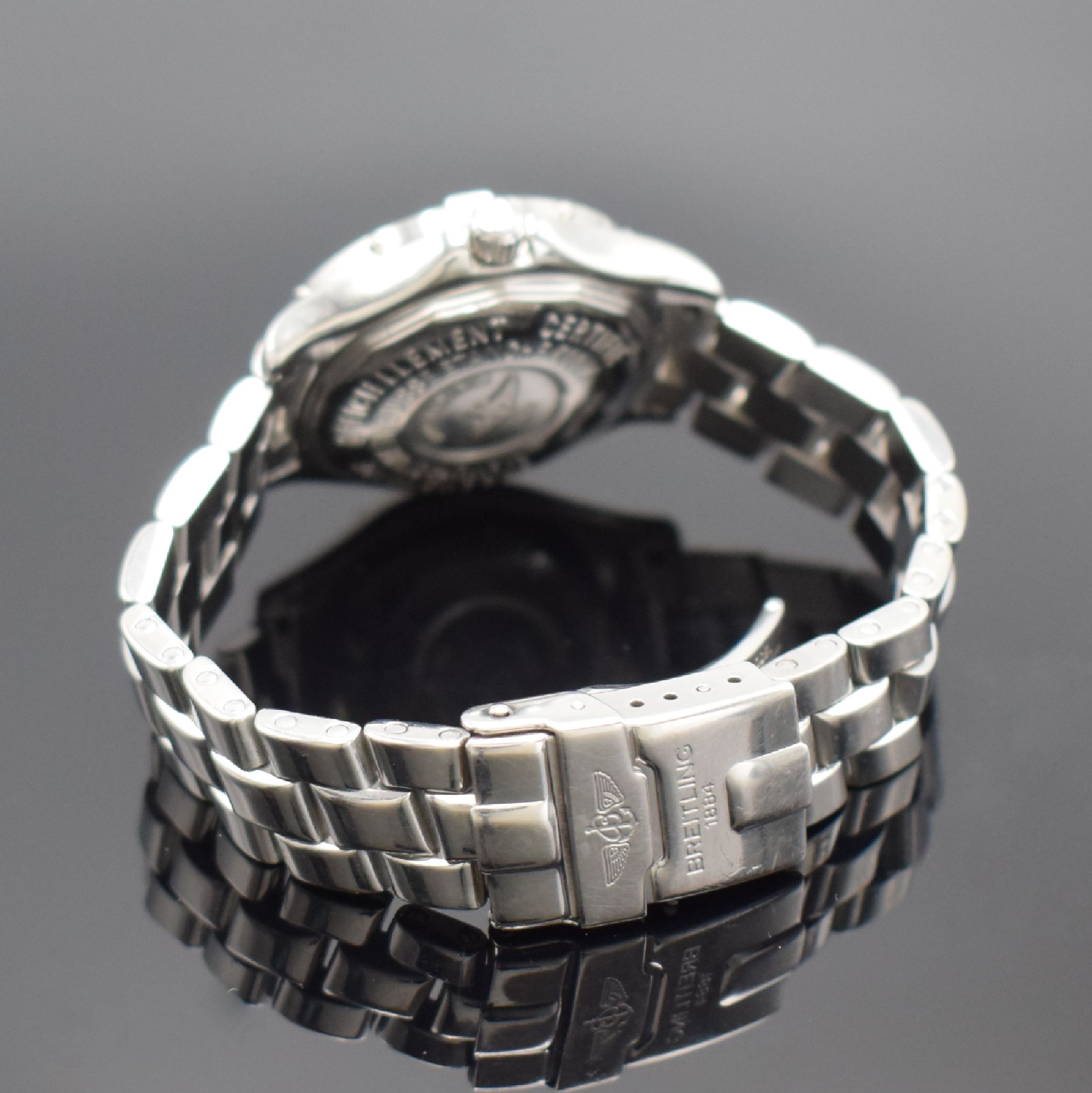 Detail b: BREITLING Damenarmbanduhr Colt Oceane Referenz A57350, Chronometer in Edelstahl inkl. orig. Gliederband m. Faltschl., Boden & Krone verschr., ab ...