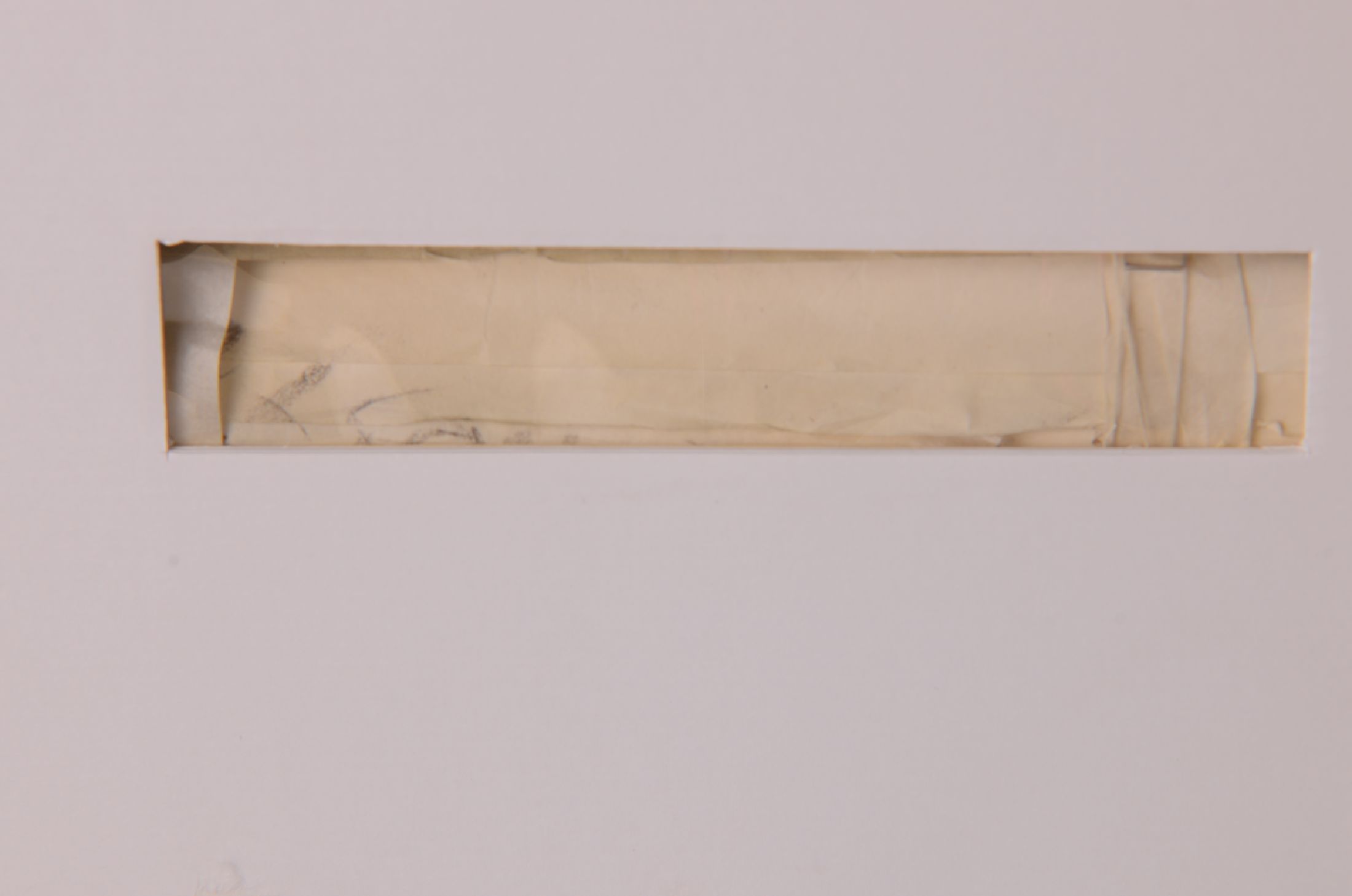 Detail c: Herbert Zangs, 1924-2003, ohne Titel, Objekt, Papierrolle, signiert und dat. 76, L. ca. 75cm, D. ca. 6cm