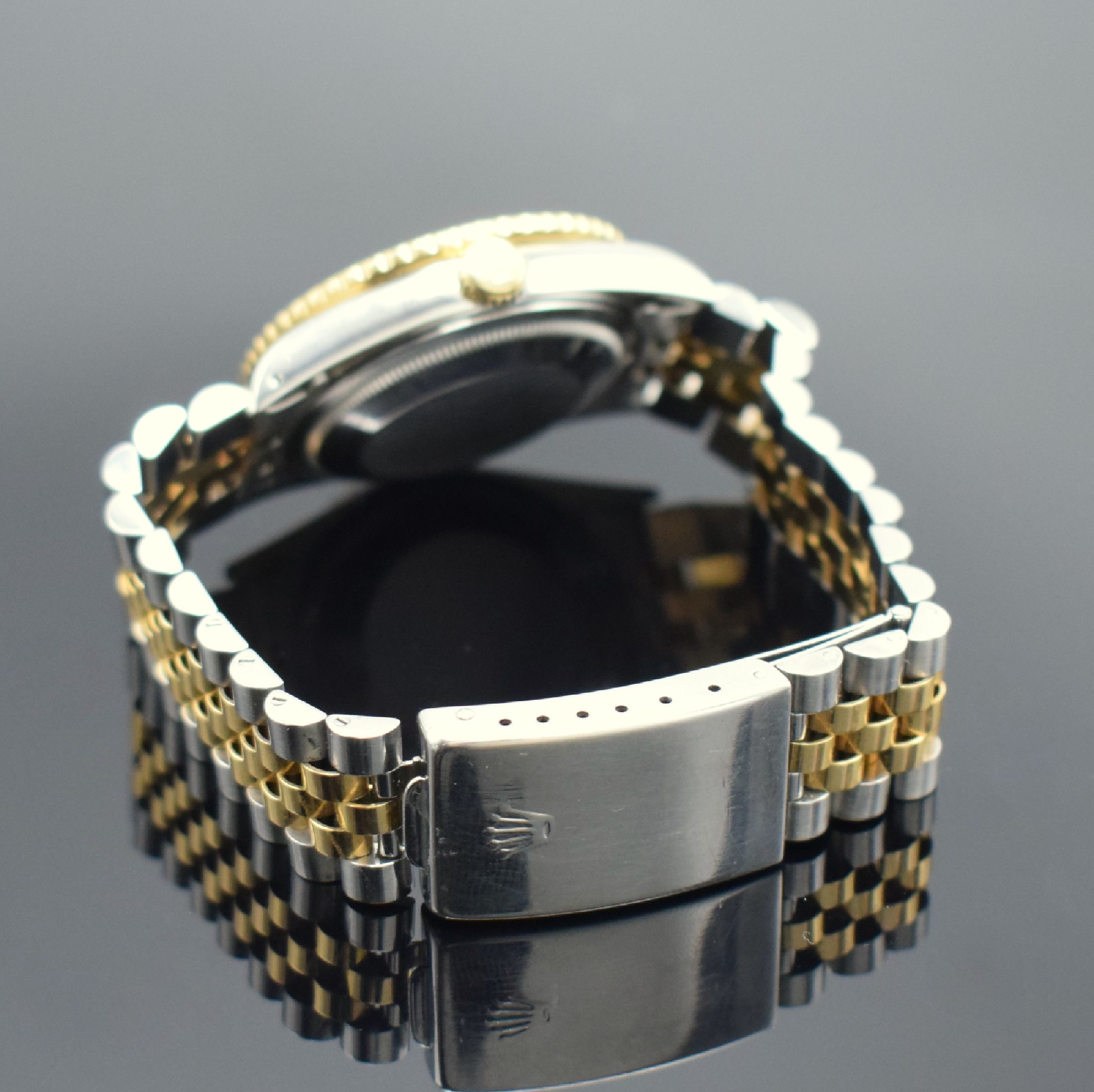 Detail b: ROLEX Herrenarmbanduhr Oyster Perpetual Datejust Turn-O-Graph "Thunderbird", Schweiz verk. lt. beil. Pap. 10/1993, Automatik, Ref. 16263, ...