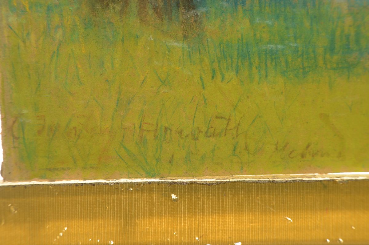Detail a: C. Jantsy-Horvath, Maler und Illustrator in München, um 1920, zahlreiche seiner Arbeiten wurden als Postkarten gedruckt, u.a. für die Ausstellung ...