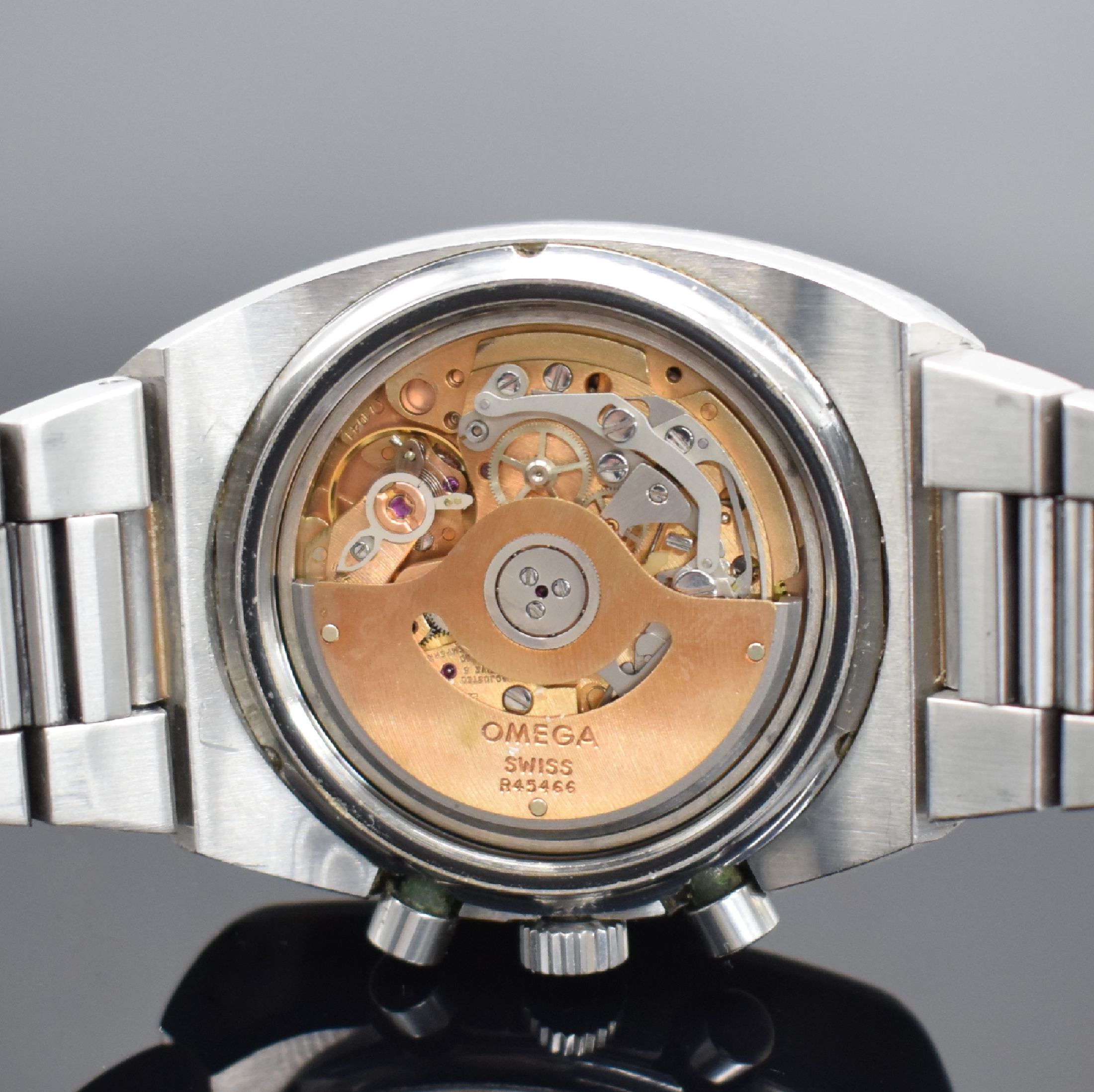 Detail f: OMEGA Speedmaster 125 Herrenarmbanduhr mit Chronograph in Chronometerqualität Referenz 378.0801/178.0002, Schweiz um 1975, Automatik, massives ...