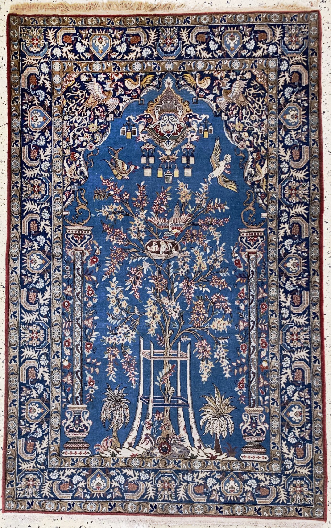 Ghom alt, Persien, um 1960, Wolle mit Seide, ca. 220 x 140 cm, EHZ: 2
