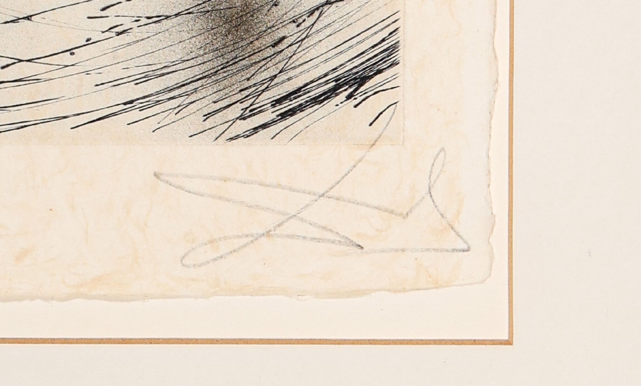 Detail a: Salvador Dali, 1904 - 1989, "Femmes poules" Aquarell über Radierung auf edlem unbeschnit- tenem Japon nacré Papier, golderhöht, ...