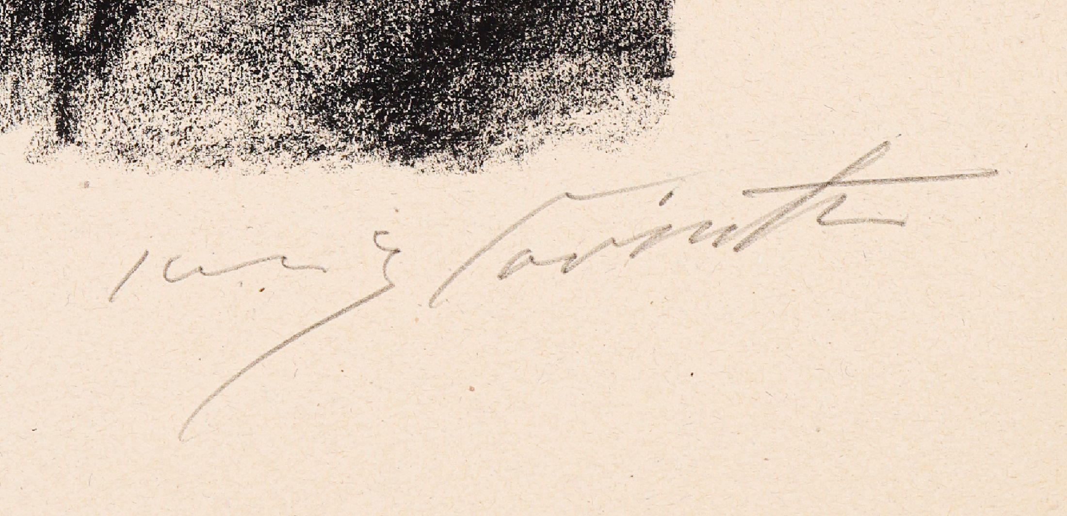Detail a: Lovis Corinth, 1858 - 1925, Lithographie, handsign., Auflage: 40 Exemplare, aus der Suite "Martin Luther", druck der Lithografie auf der ...