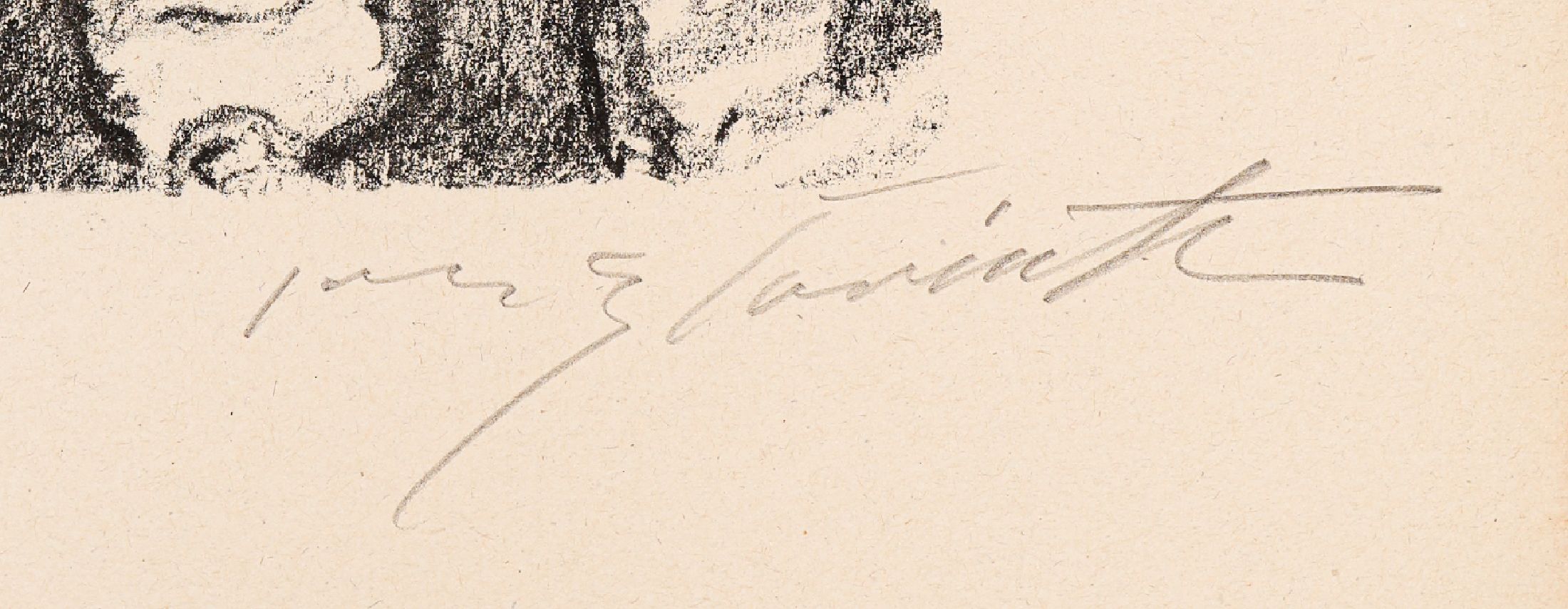 Detail a: Lovis Corinth, 1858 - 1925, Lithographie, handsign., Auflage: nur 40 Exemplare, Aus der Suite "Martin Luther", Aus 1920/21, Druck der ...