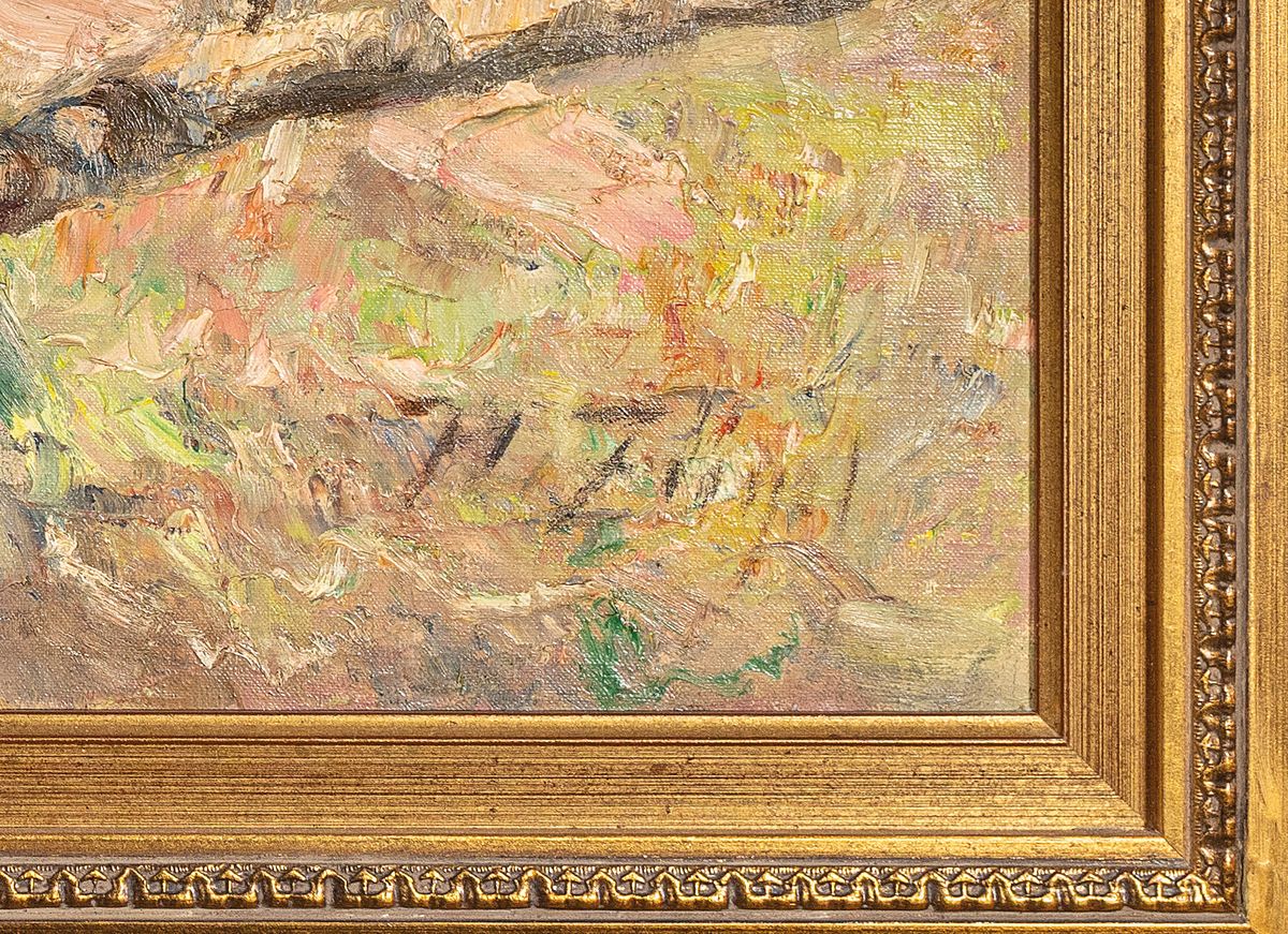 Detail a: Johann Heinrich von Zügel, 1850 Murrhardt - 1941 München, Ausbildung an der Kunstschule Stuttgart, ab 1895 als Professor an der Akademie München ...