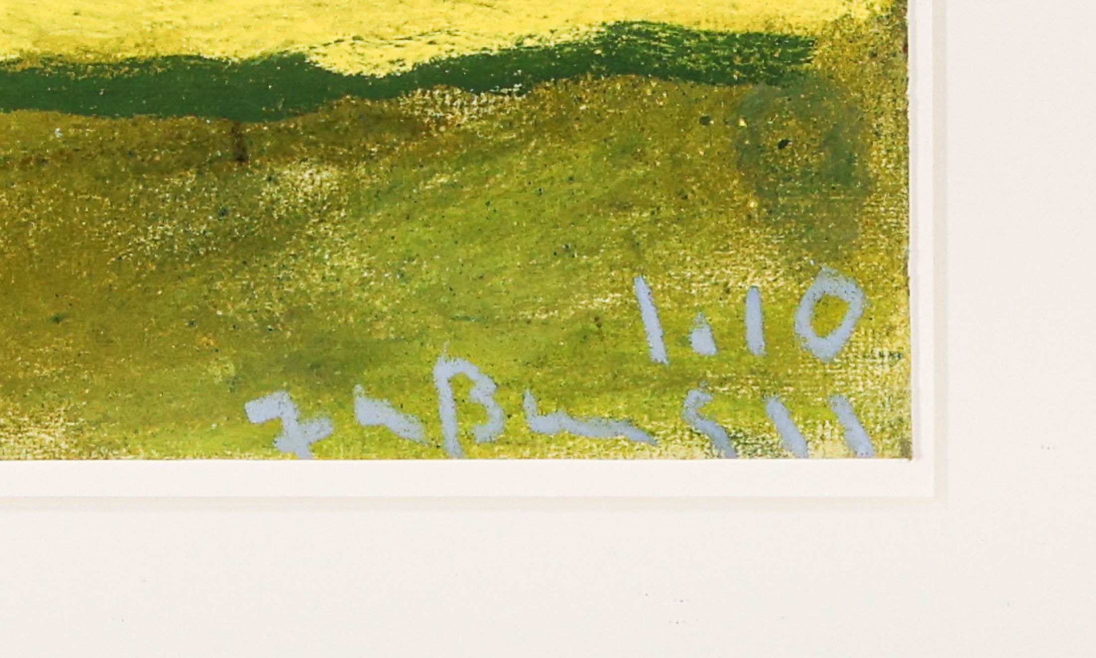 Detail a: Klaus Fußmann, geb. 1938 Velbert, "Rapsfeld an der Ostsee", Pastell/Papier, farbintensives Werk, handsigniert und dat. 1.10 (Januar 2010), ...