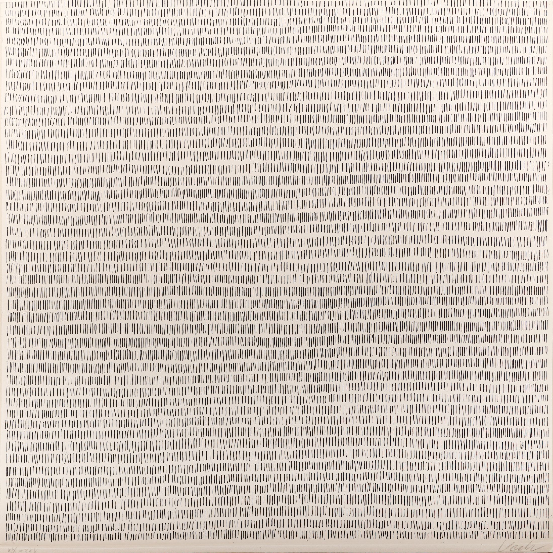 Günther Uecker, geb. 1930, Radierung/Bütten, unten re. handsignie , u. li. röm. num. 19/30, Blattgr. 35.5 x 35.5cm, aus 1970, WVZ Dombrowe L 7006