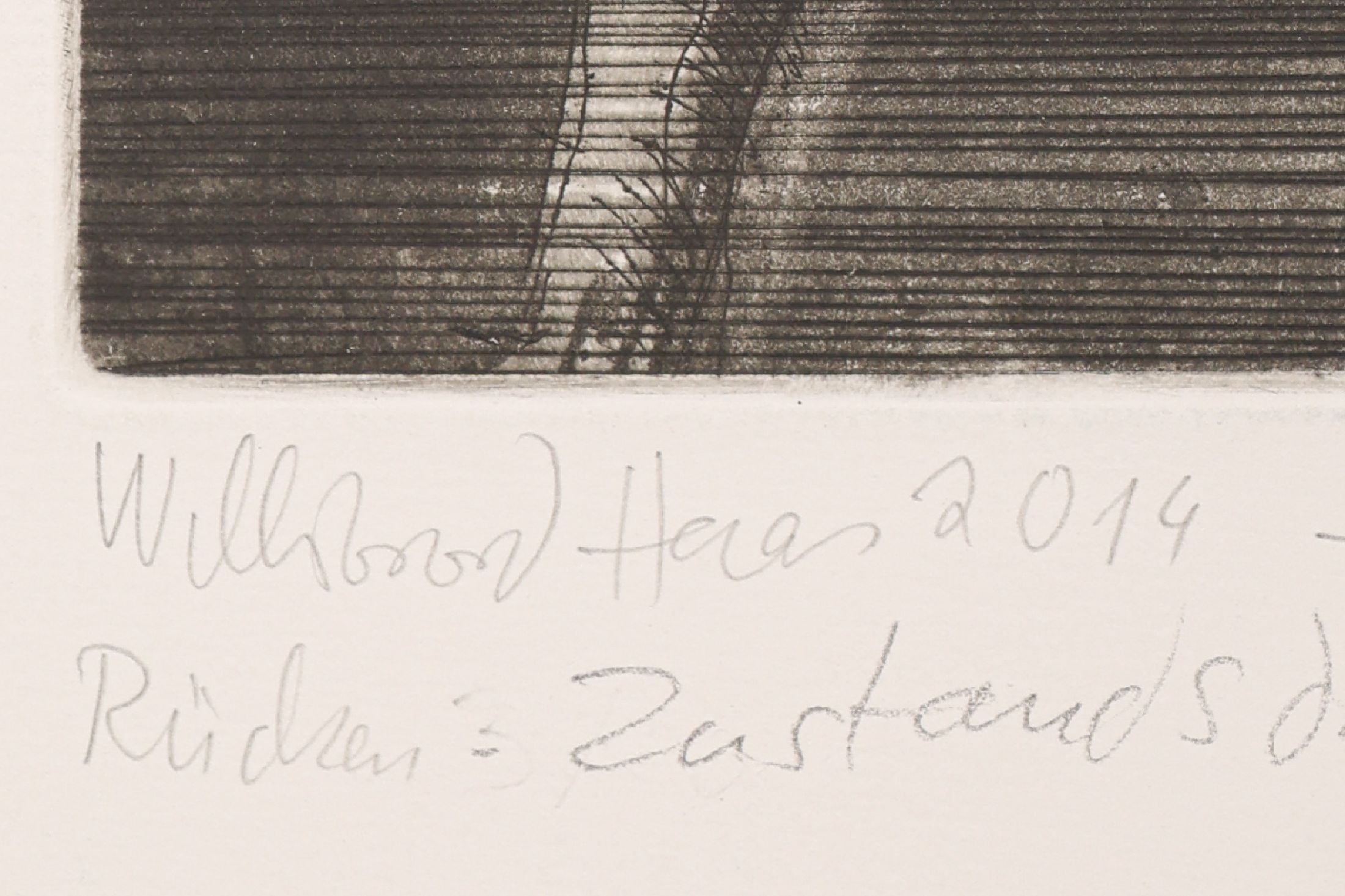 Detail e: Willibrord Haas, geb. 1963, fünf erotische Radierungen, alle handsigniert und alle datiert und betitelt, alle unikatäre Zustandsdrucke, von ...