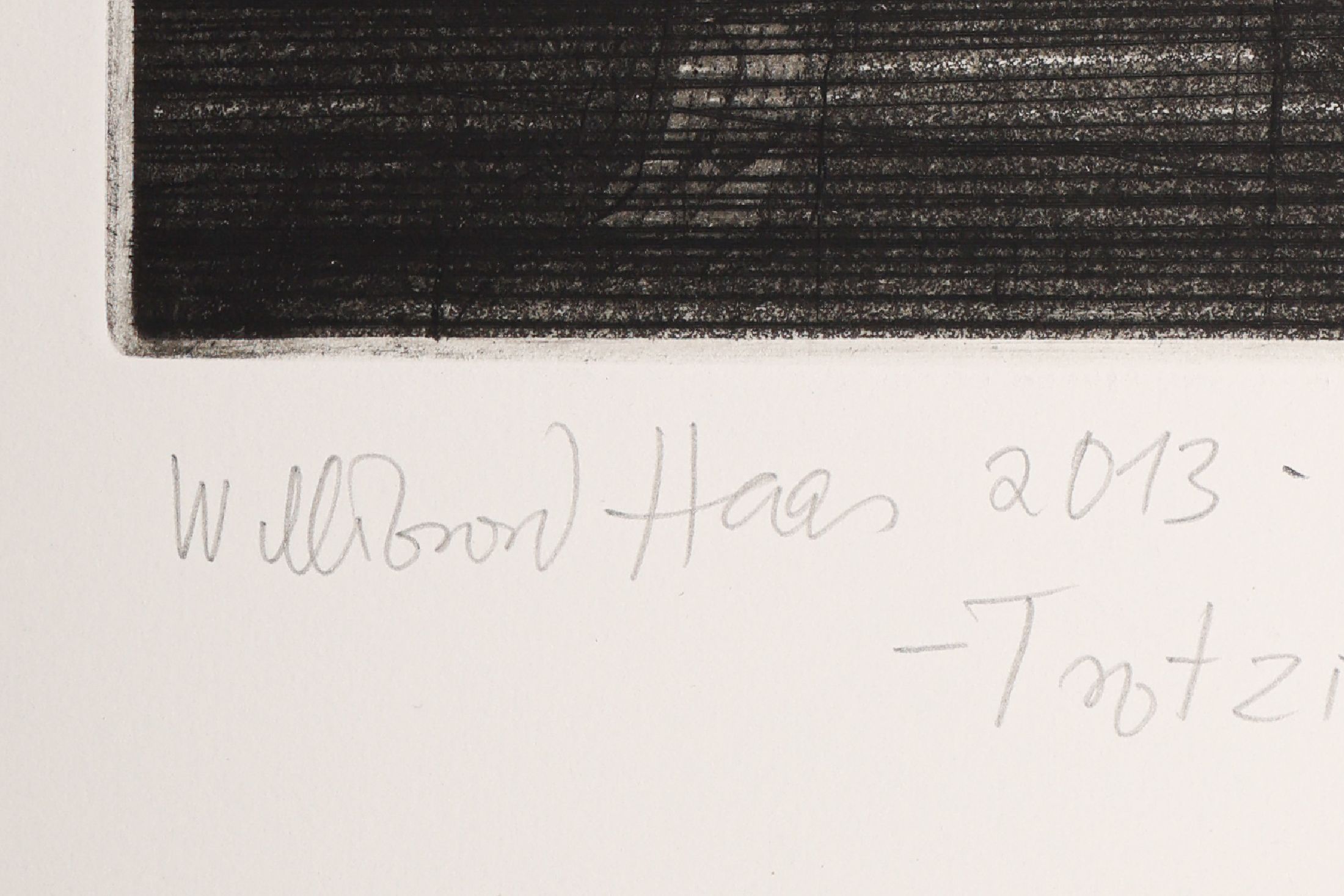 Detail d: Willibrord Haas, geb. 1963, fünf Erotik Radierungen, alle handsigniert und alle datiert und betitelt, alle unikatäre Zustandsdrucke, von Blattmaß ...