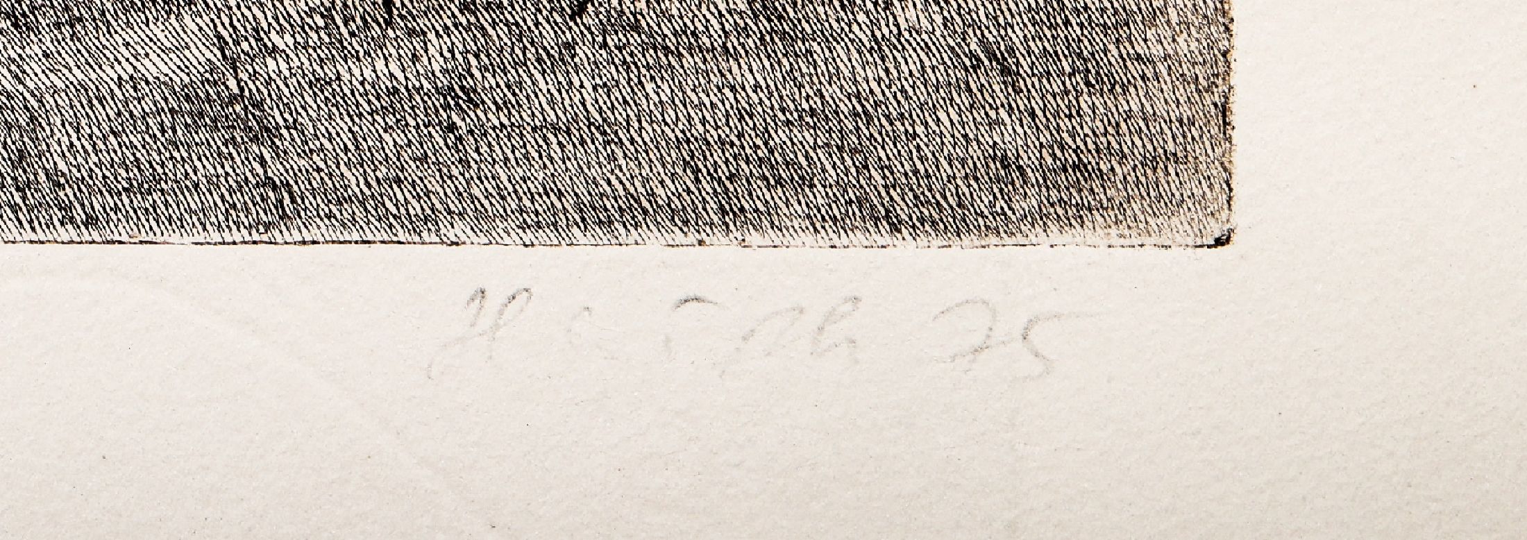 Detail j: Willibrord Haas, geb. 1963, fünf Erotik Radierungen, alle handsigniert und alle datiert und betitelt, alle unikatäre Zustandsdrucke, von Blattmaß ...