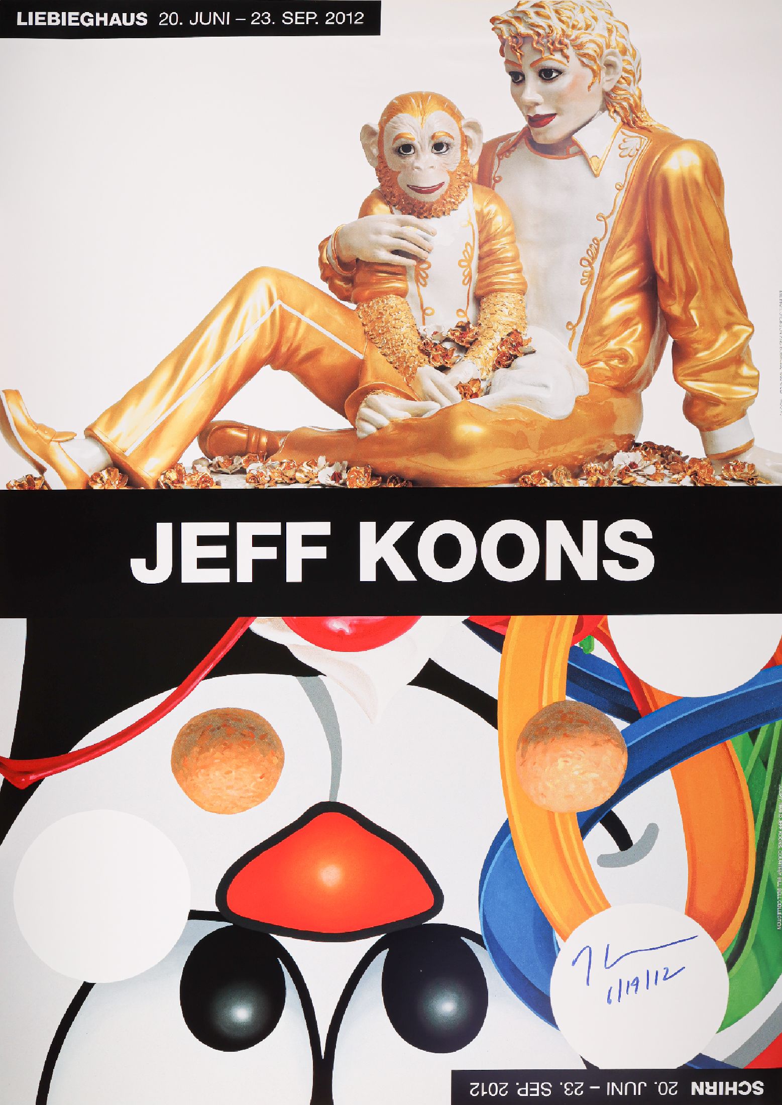Jeff Koons, geb. 1955, Offsetlitho auf Papier, aus 2012, handsign., dat., nur wenige handsignierte Exemplare,ca. 84x59,5 cm
