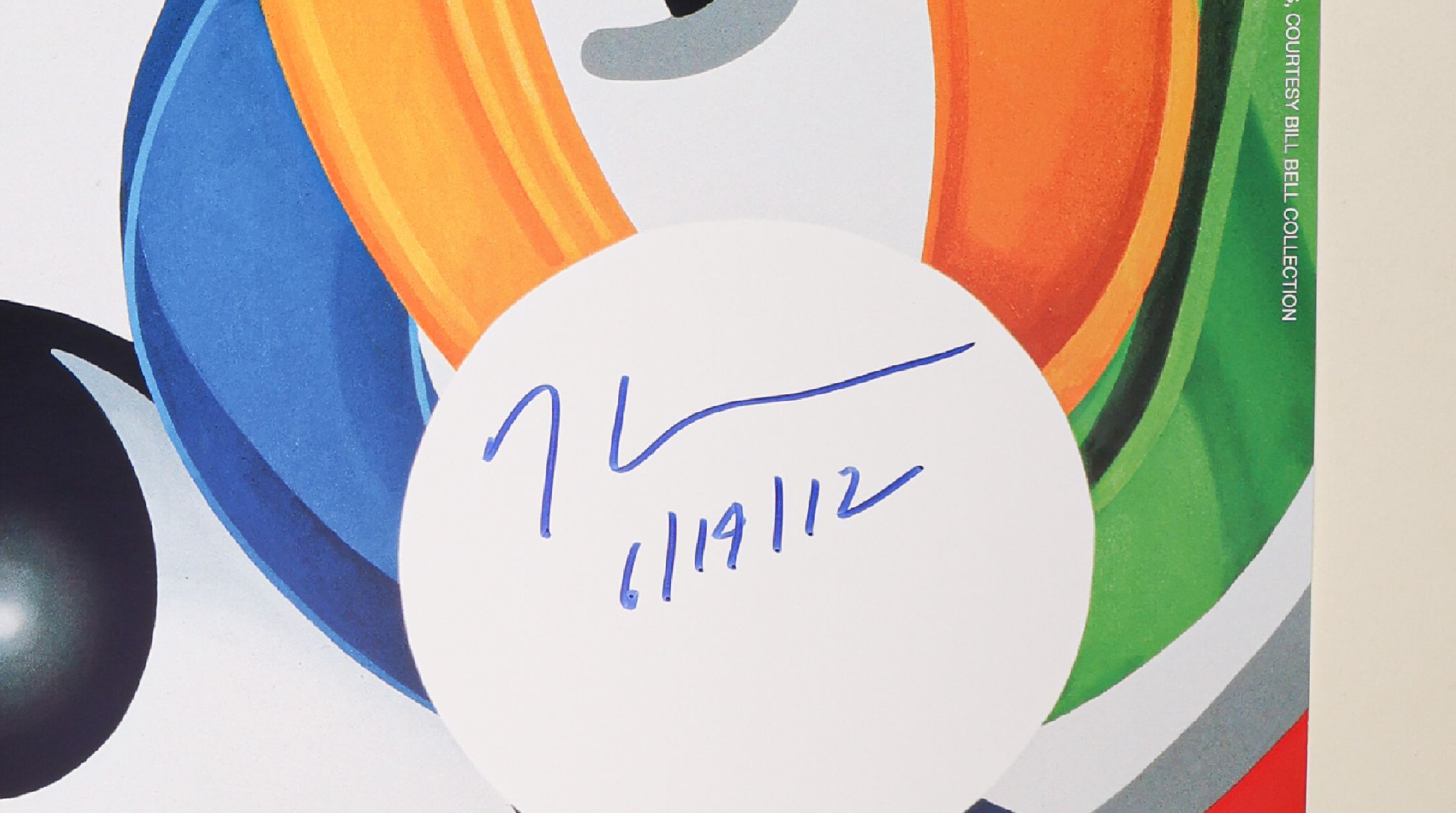 Detail a: Jeff Koons, geb. 1955, Offsetlitho auf Papier, aus 2012, handsign., dat., nur wenige handsignierte Exemplare,ca. 84x59,5 cm