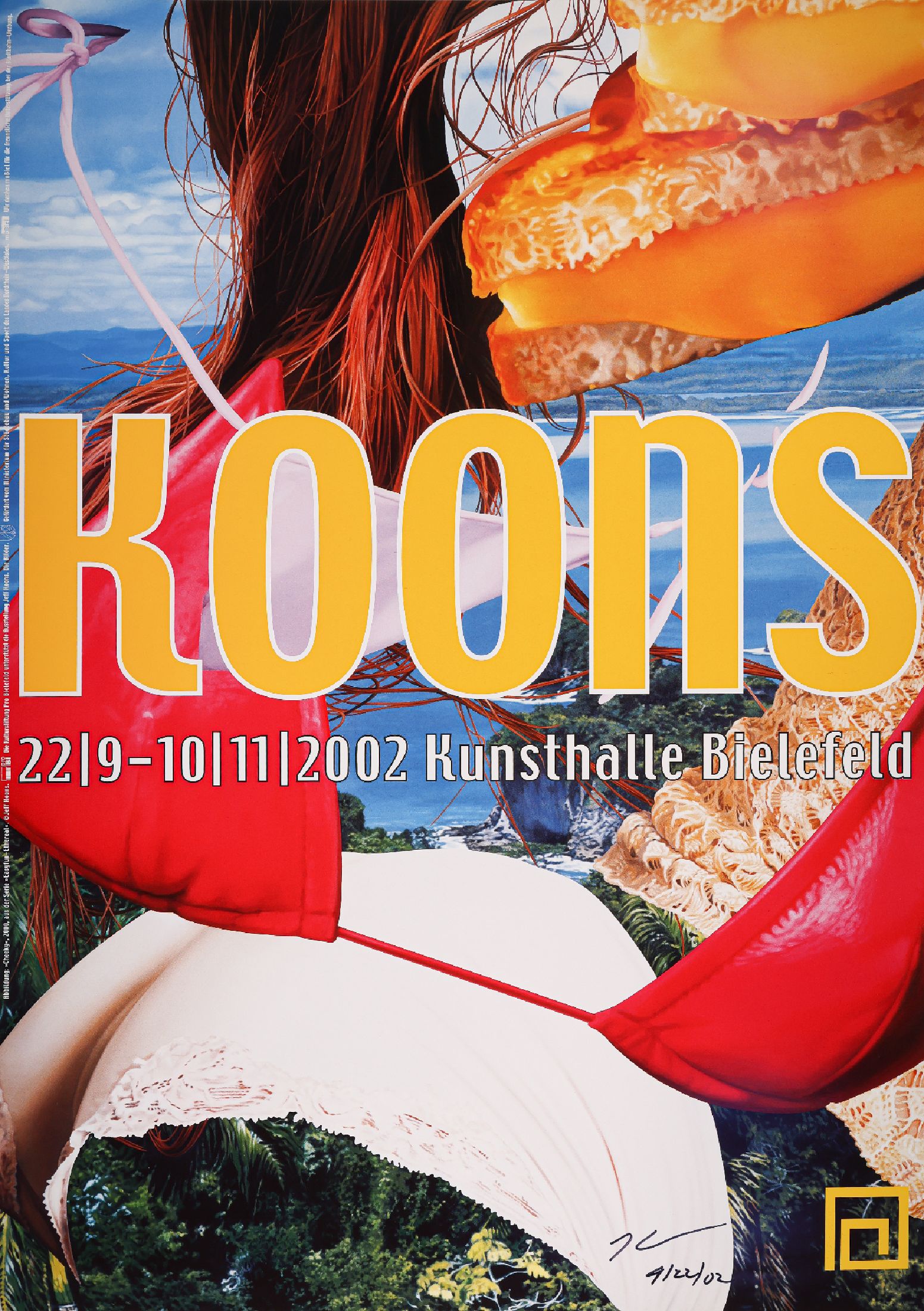 Jeff Koons, geb. 1955, Offsetlitho auf Papier, aus 2002, handsign., dat., nur wenig handsignierte Exemplare, ca.84x59,5 cm