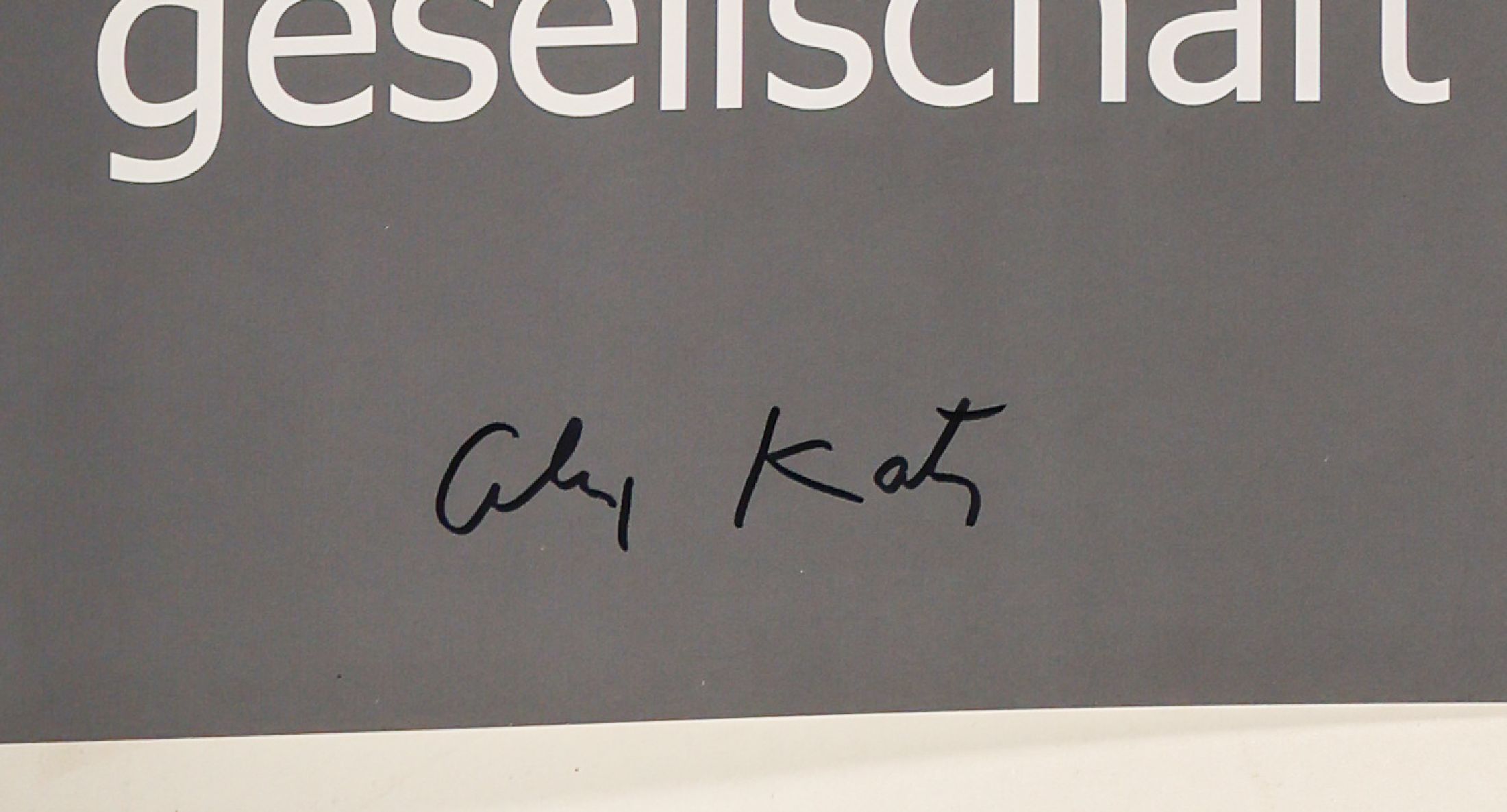Detail a: Alex Katz, geb. 1927, Offsetlitho auf Papier, handsigniert, nur wenige handsignierte Exemplare, ca. 84x59,5 cm