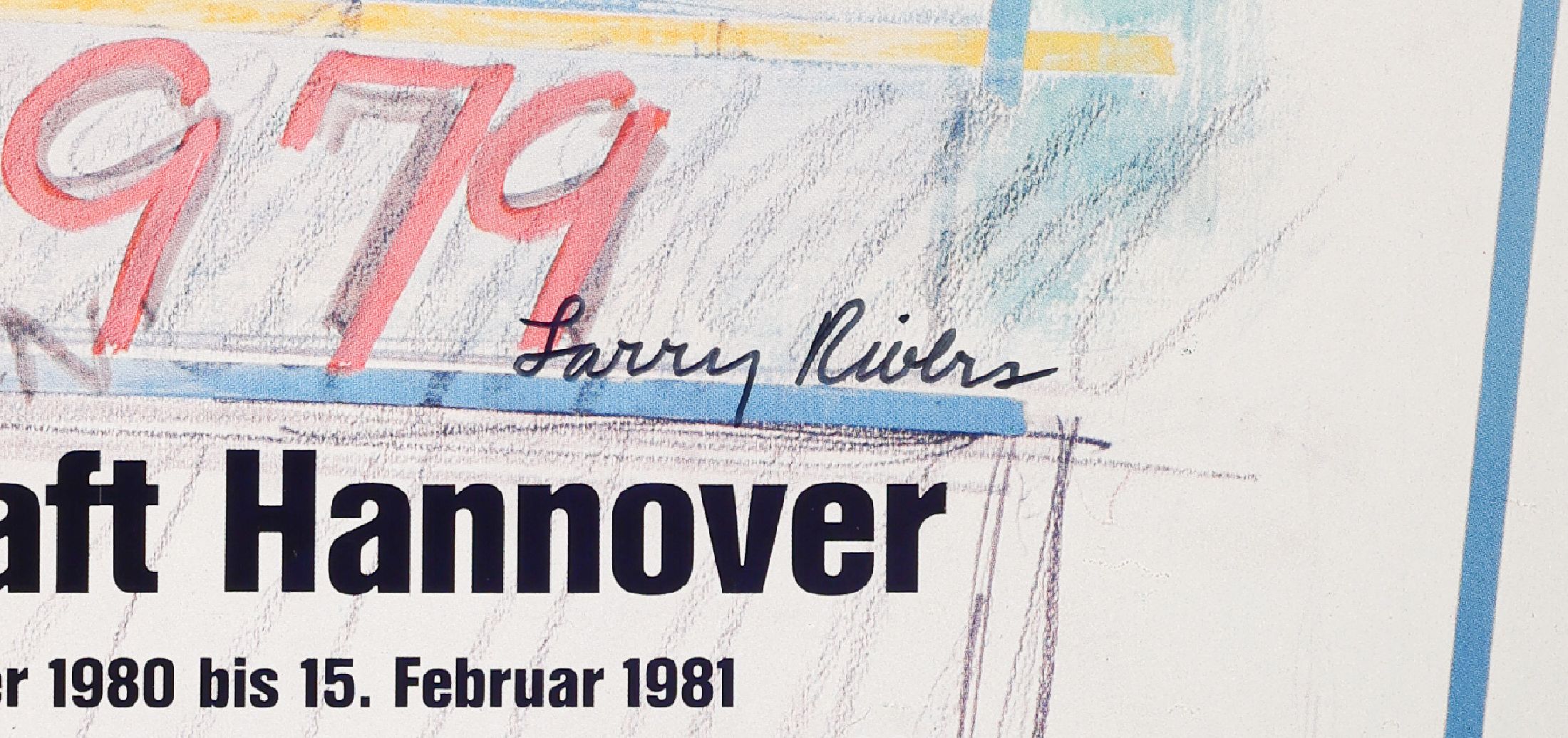 Detail a: Larry Rivers, 1923 - 2002, Offset auf Papier, handsigniert, aus 1979, nur wenig handsignierte Exemplare, ca.84x59,5 cm
