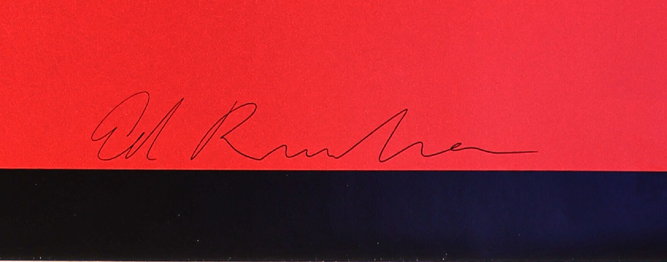 Detail a: Ed Ruscha, geb. 1937, "ICE", Offsetlitho auf Papier, handsign., nur wenig handsignierteExemplare, aus 2002, ca. 84x59,5 cm