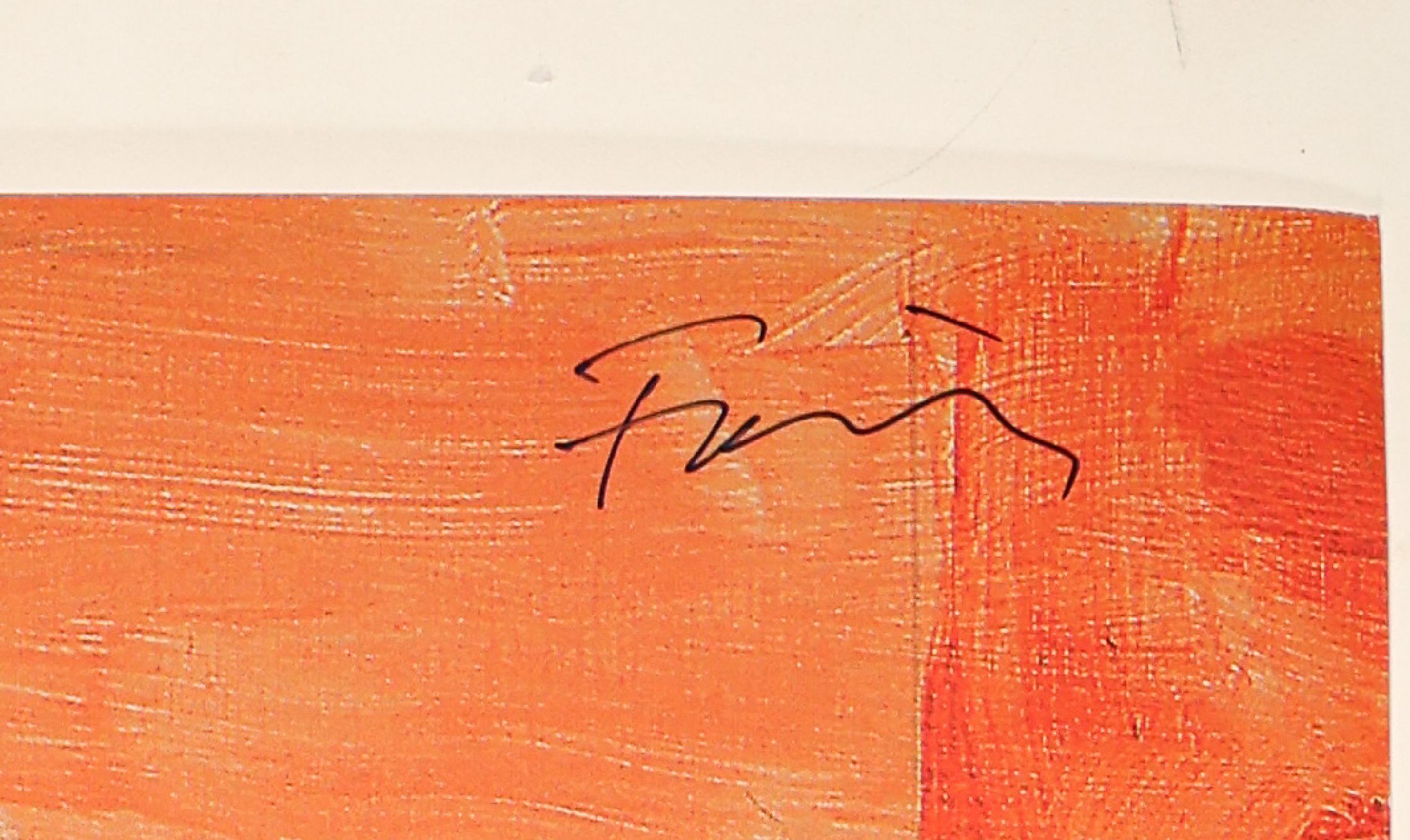Detail a: Günther Förg, geb. 1952, Offsetlitho auf Papier, handsigniert, aus 1988, nur wenig handsignierte Exemplare, ca. 84x59,5 cm