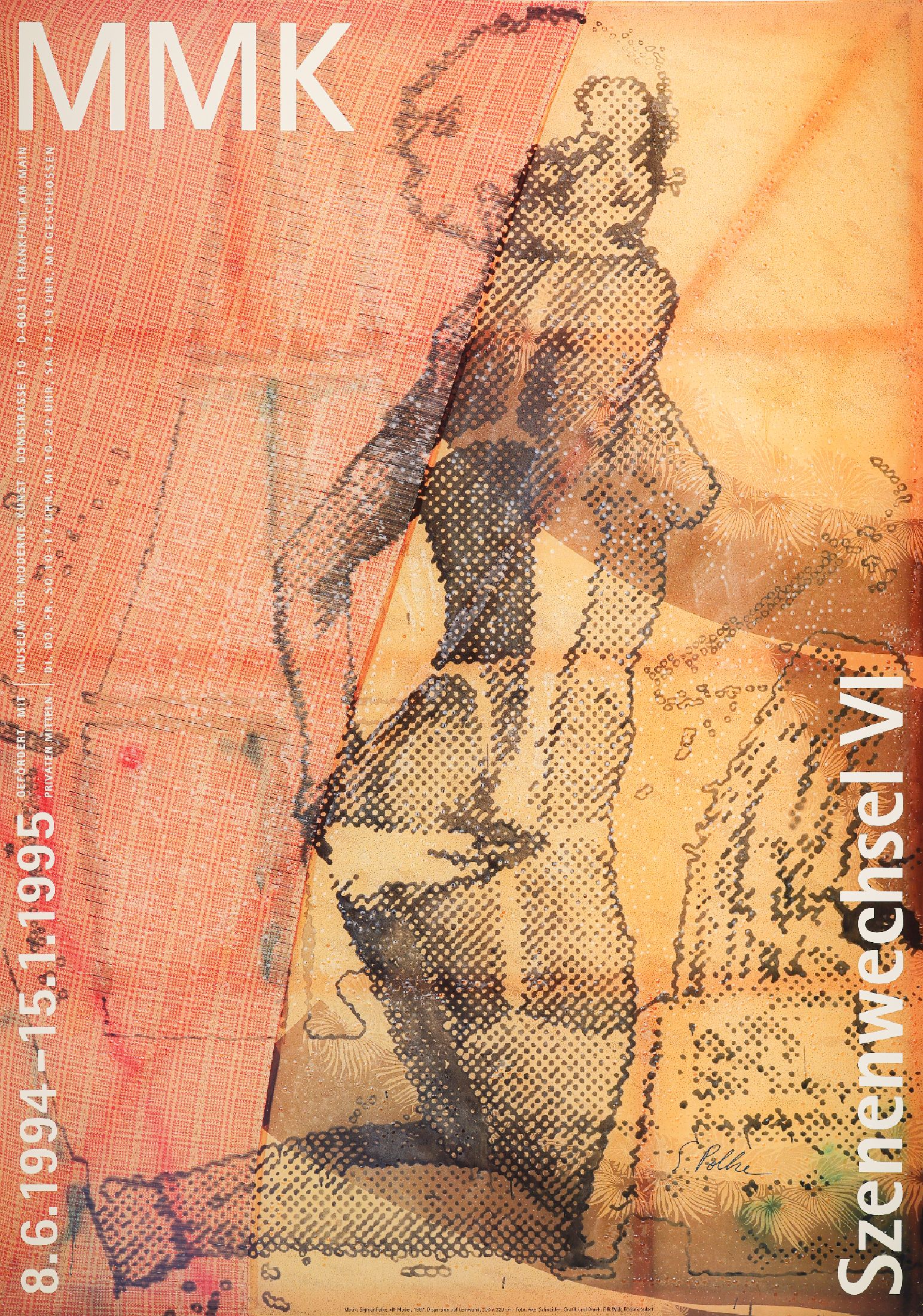 Sigmar Polke, 1941 - 2010, Offsetlitho auf Paper, handsigniert, aus 1995, nur wenig handsignierte Exemplare, ca. 84x59,5 cm