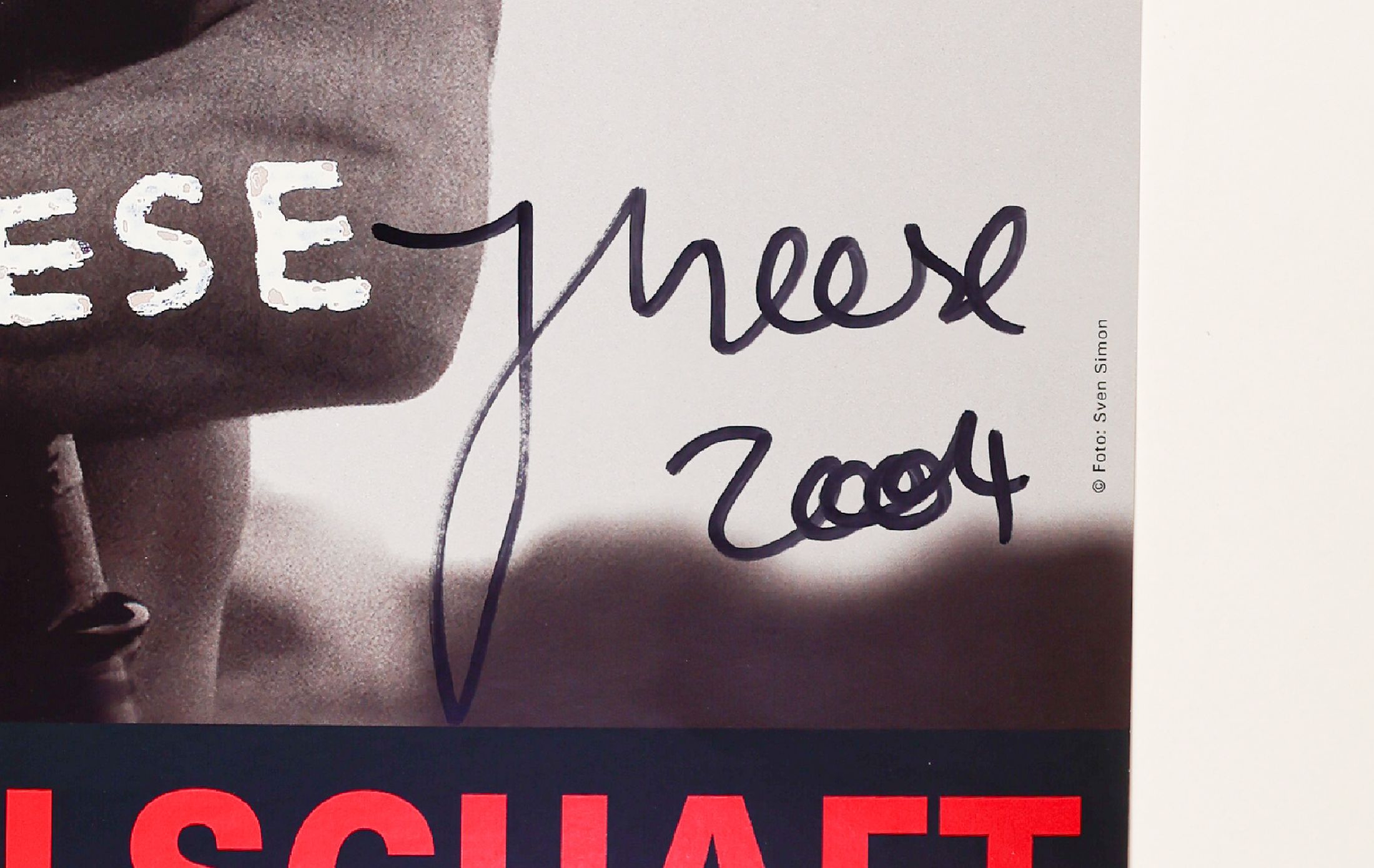 Detail a: Jonathan Meese, geb. 1970, Offsetlitho auf Papier, "Revolution", handsign., aus 2002, nur wenige handsignierte Exemplare, ca. 84x59,5 cm
